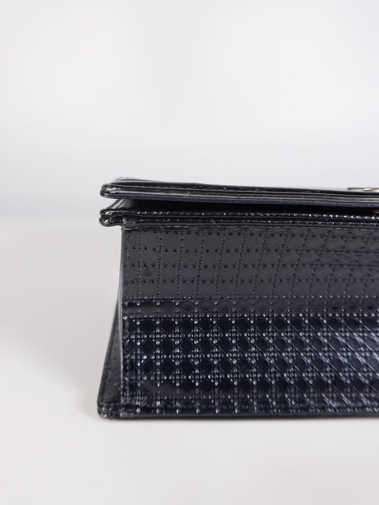 Diorama Silver and Black Crossbody Bag | Purse Maison Luxury Bags Shop