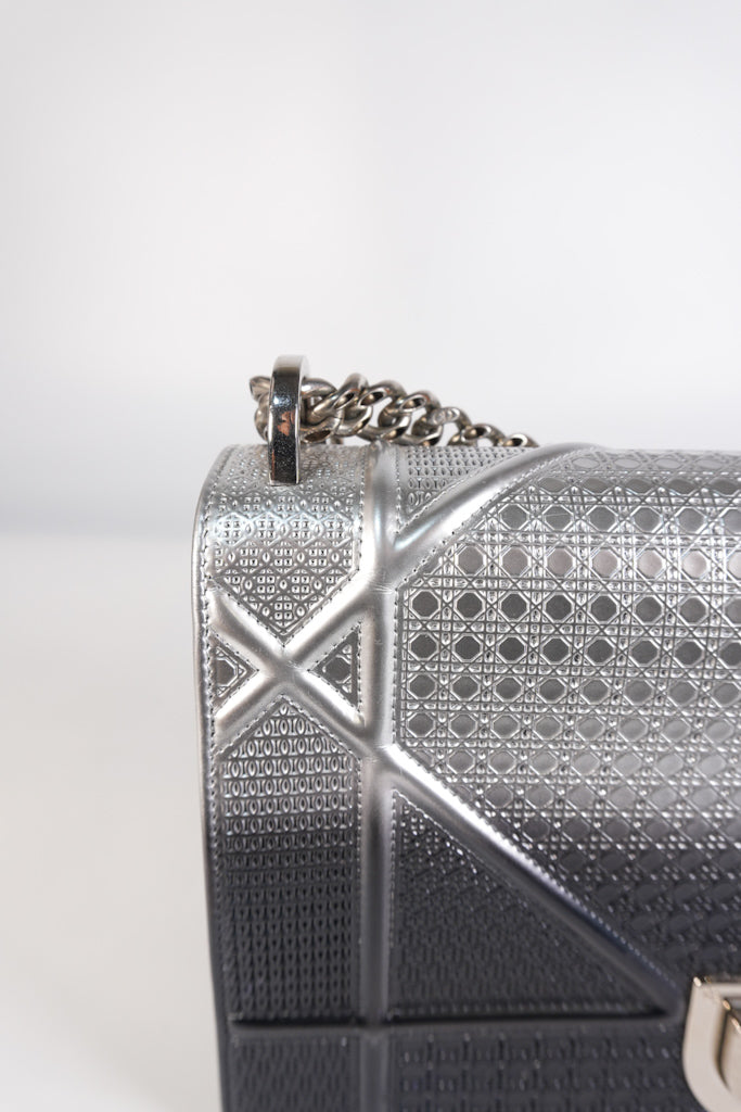 Diorama Silver and Black Crossbody Bag | Purse Maison Luxury Bags Shop