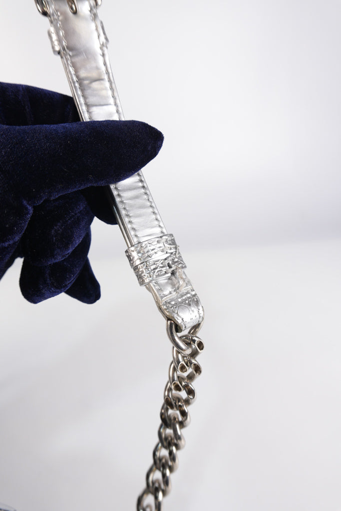 Diorama Silver and Black Crossbody Bag | Purse Maison Luxury Bags Shop