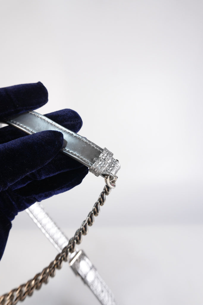 Diorama Silver and Black Crossbody Bag | Purse Maison Luxury Bags Shop