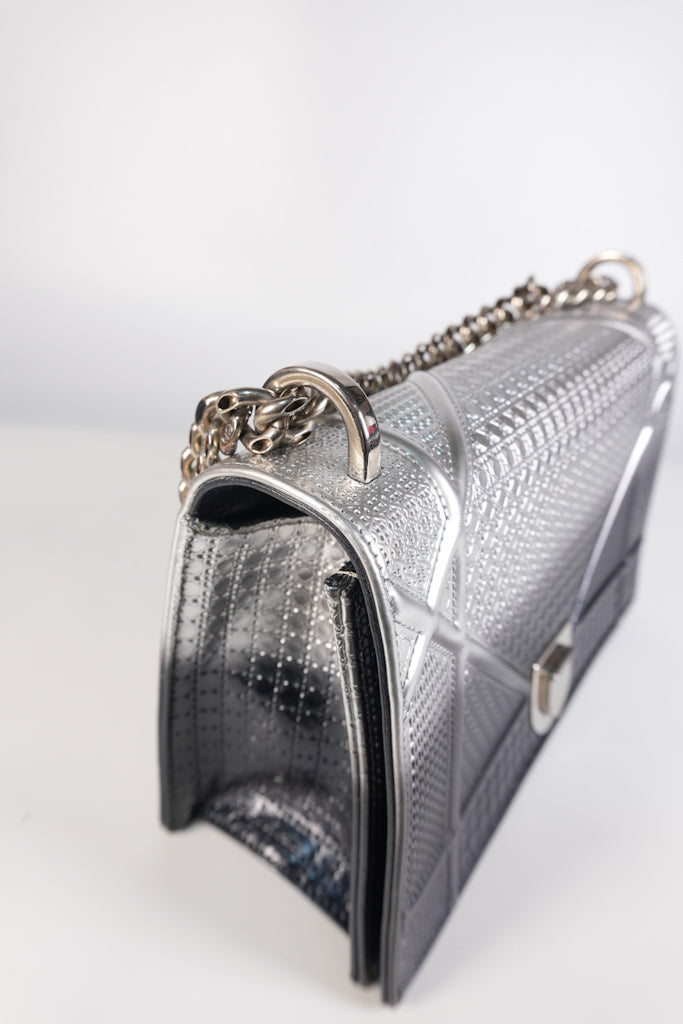 Diorama Silver and Black Crossbody Bag | Purse Maison Luxury Bags Shop