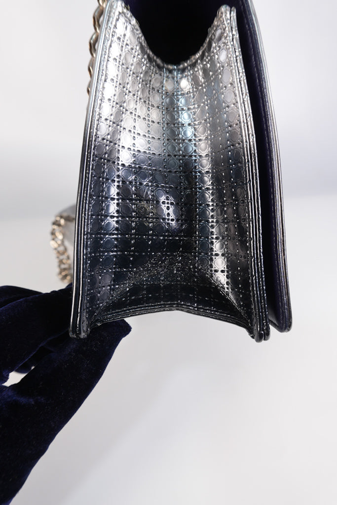 Diorama Silver and Black Crossbody Bag | Purse Maison Luxury Bags Shop