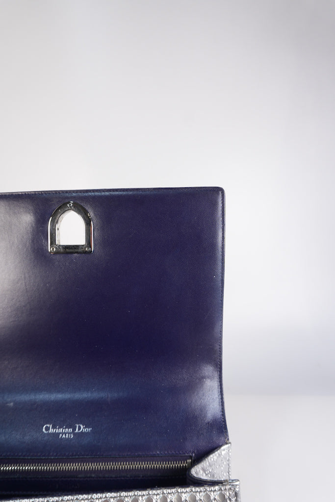 Diorama Silver and Black Crossbody Bag | Purse Maison Luxury Bags Shop