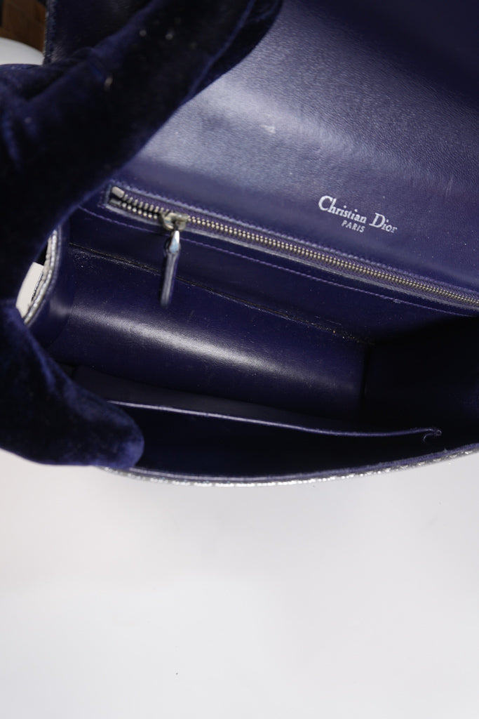 Diorama Silver and Black Crossbody Bag | Purse Maison Luxury Bags Shop