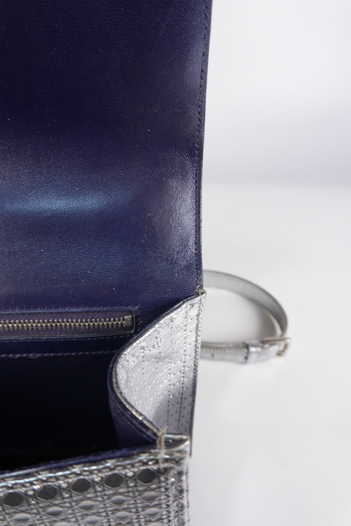 Diorama Silver and Black Crossbody Bag | Purse Maison Luxury Bags Shop