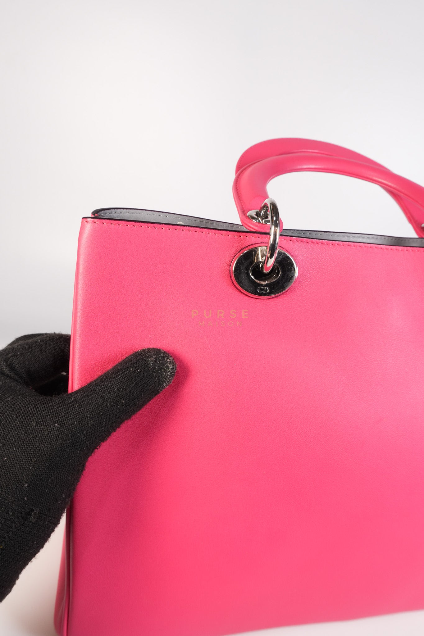 Diorissimo Medium in Pink Calfskin Leather Shoulder Bag | Purse Maison Luxury Bags Shop