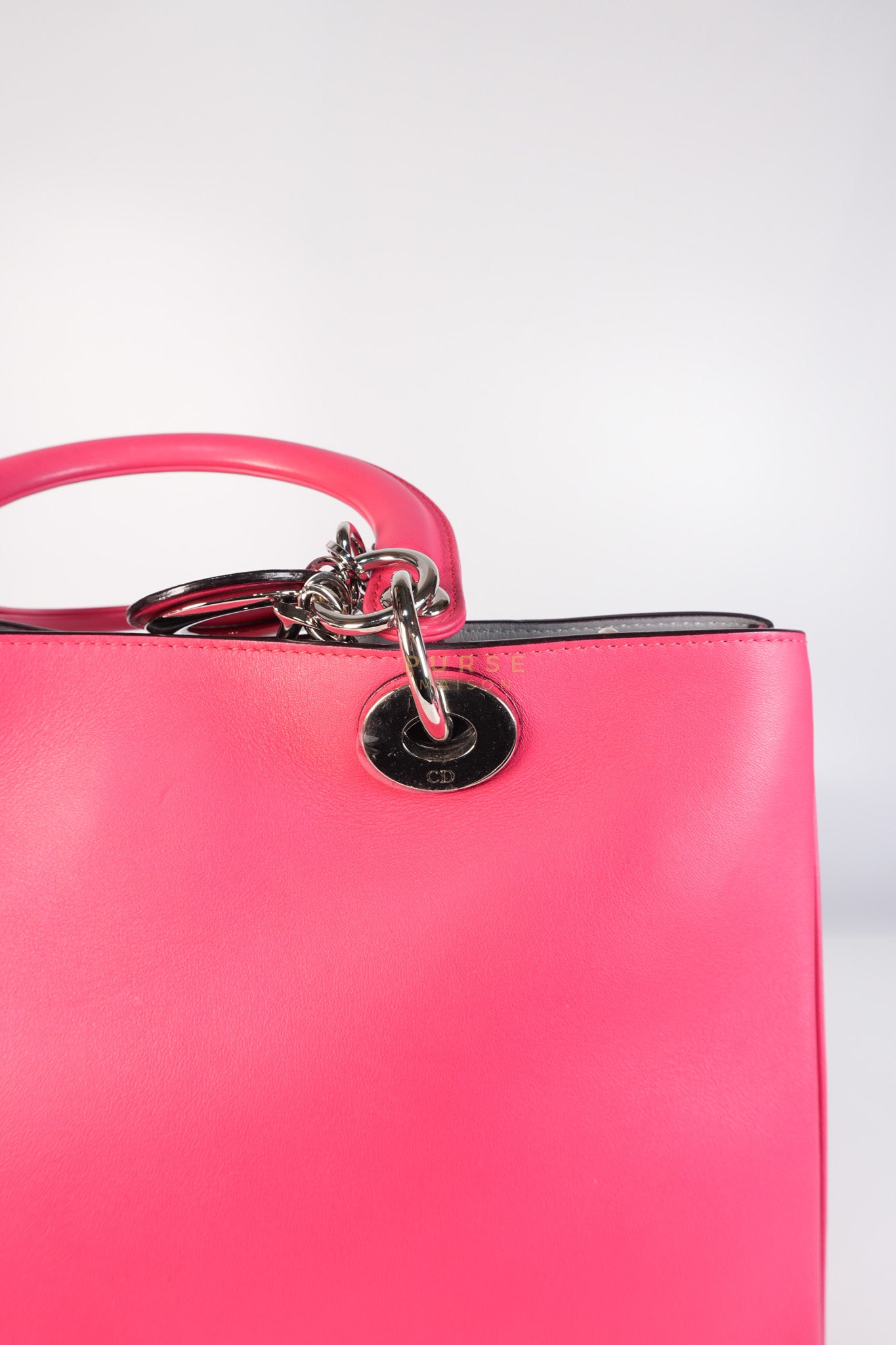 Diorissimo Medium in Pink Calfskin Leather Shoulder Bag | Purse Maison Luxury Bags Shop