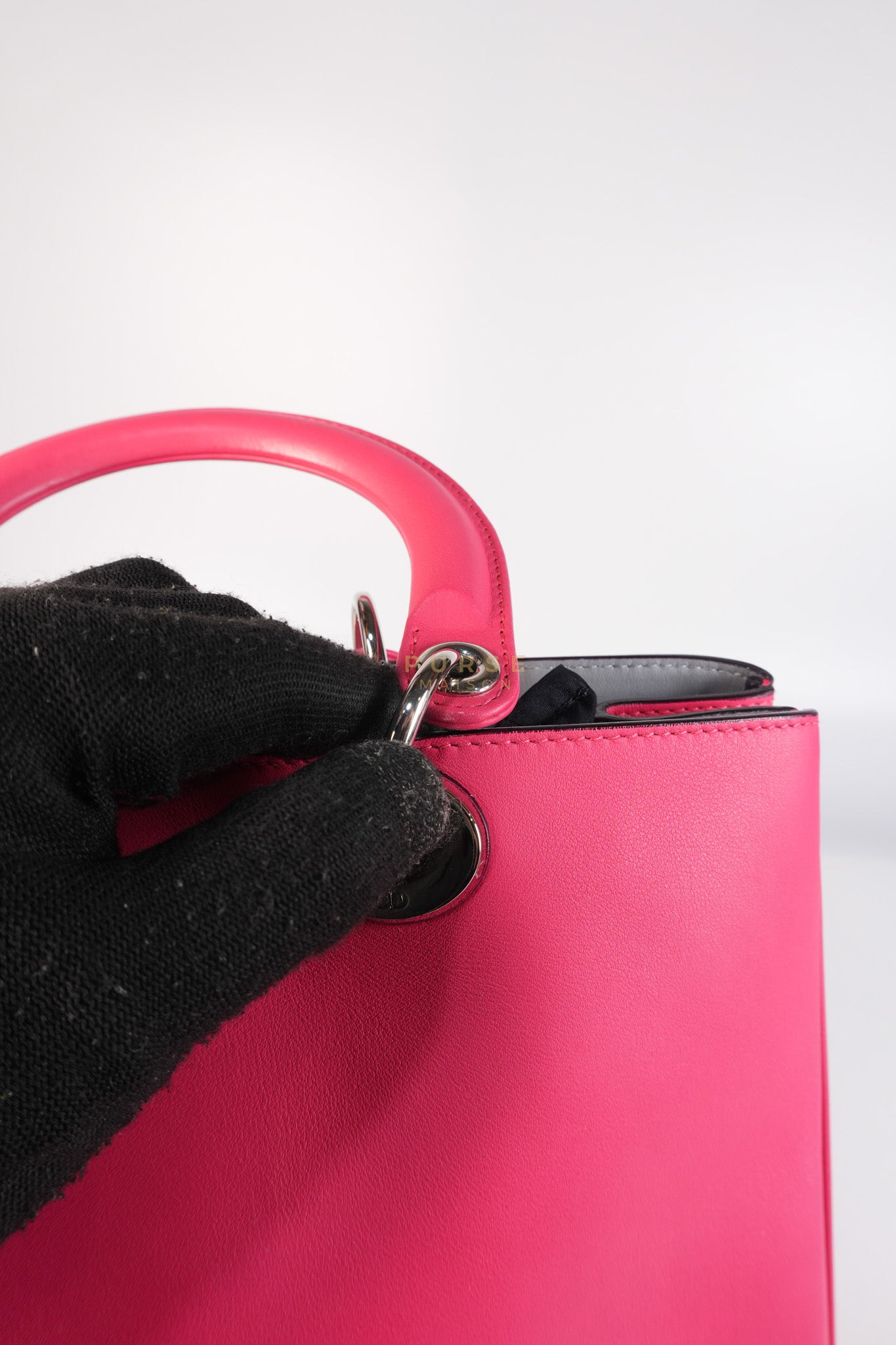 Diorissimo Medium in Pink Calfskin Leather Shoulder Bag | Purse Maison Luxury Bags Shop