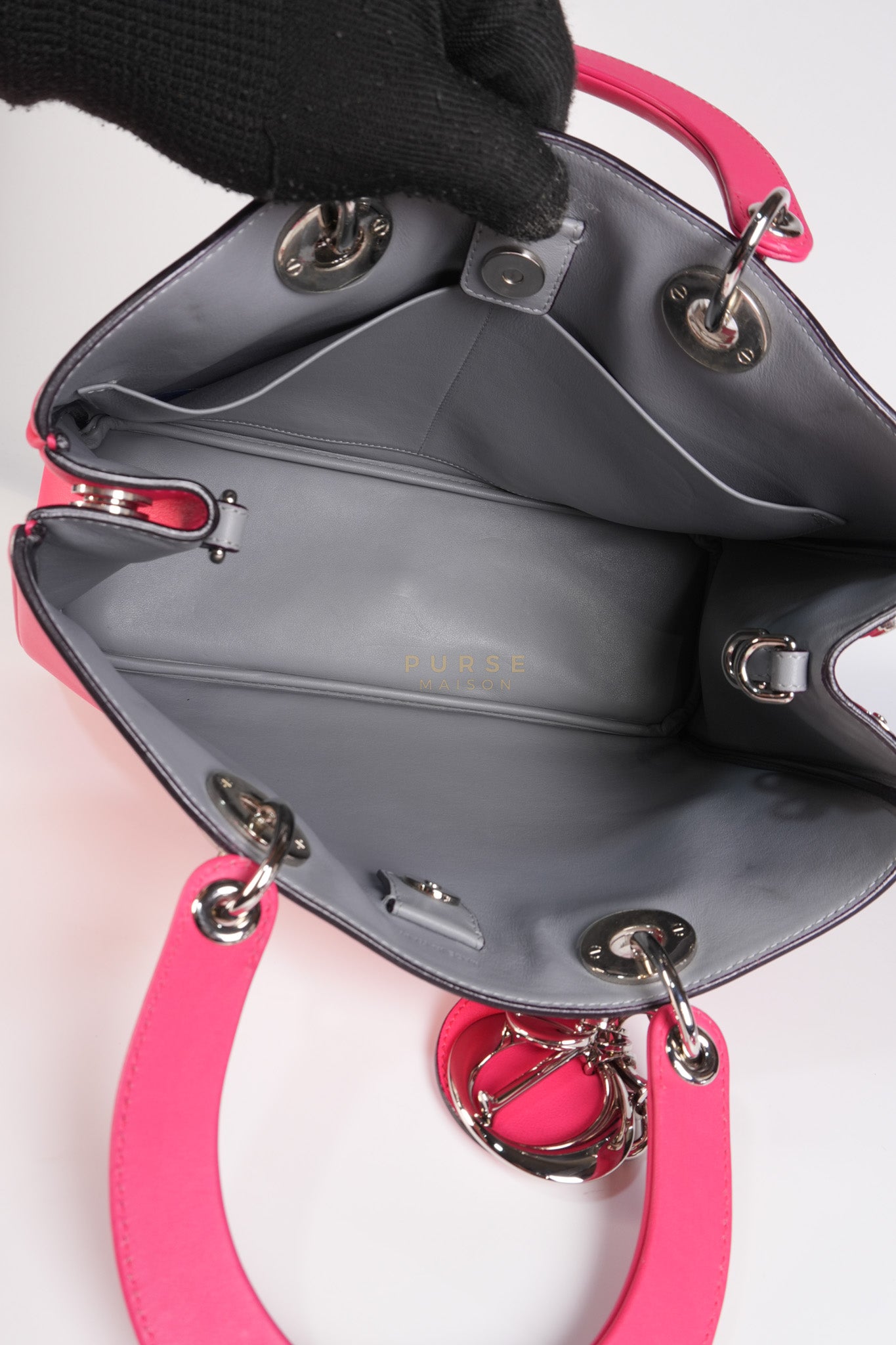 Diorissimo Medium in Pink Calfskin Leather Shoulder Bag | Purse Maison Luxury Bags Shop