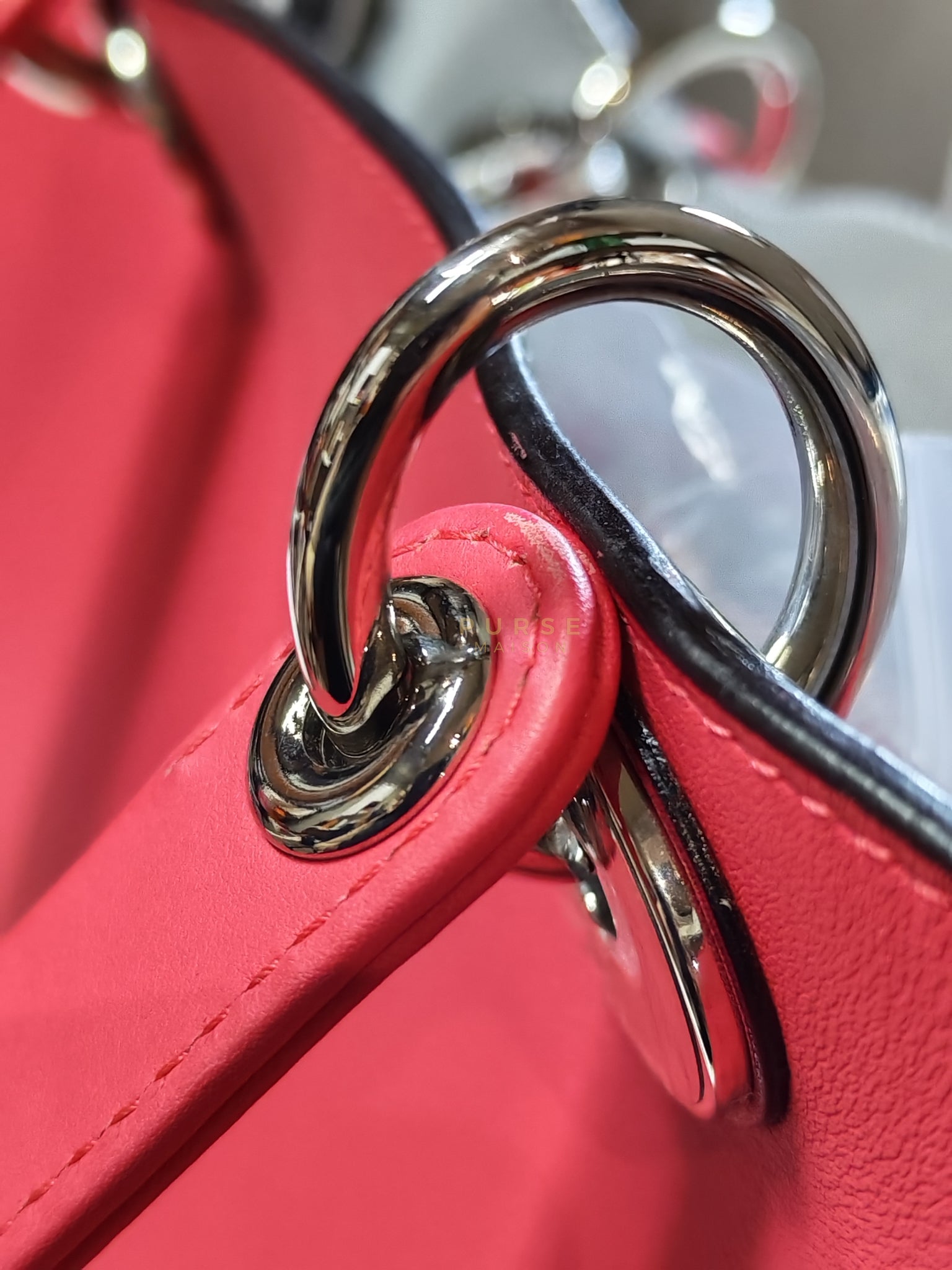 Diorissimo Medium in Pink Calfskin Leather Shoulder Bag | Purse Maison Luxury Bags Shop