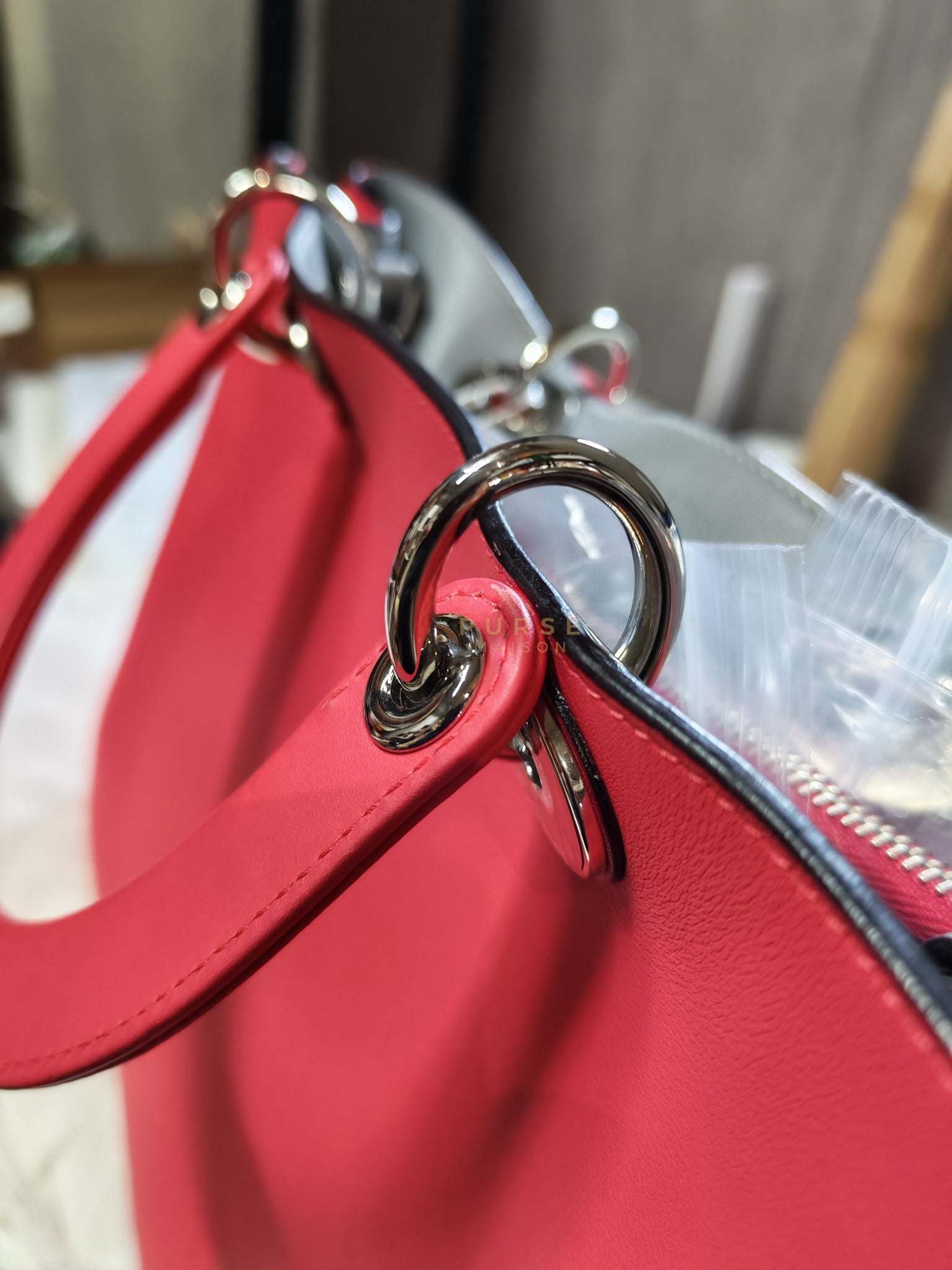 Diorissimo Medium in Pink Calfskin Leather Shoulder Bag | Purse Maison Luxury Bags Shop