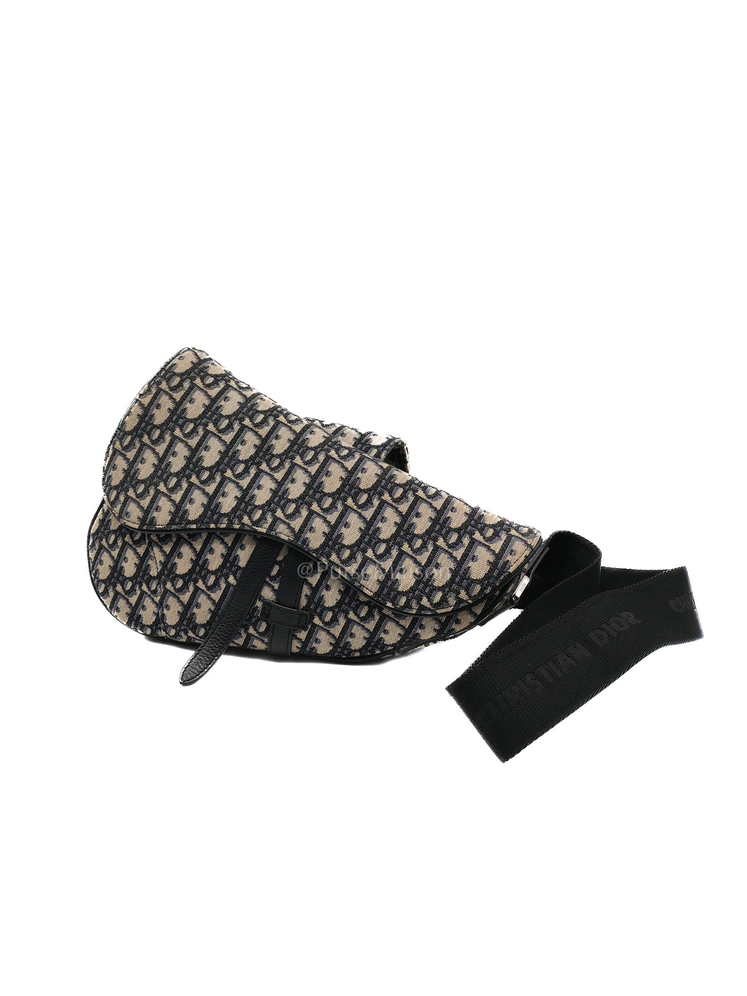 Saddle Chest Bag in Oblique Jacquard Canvas