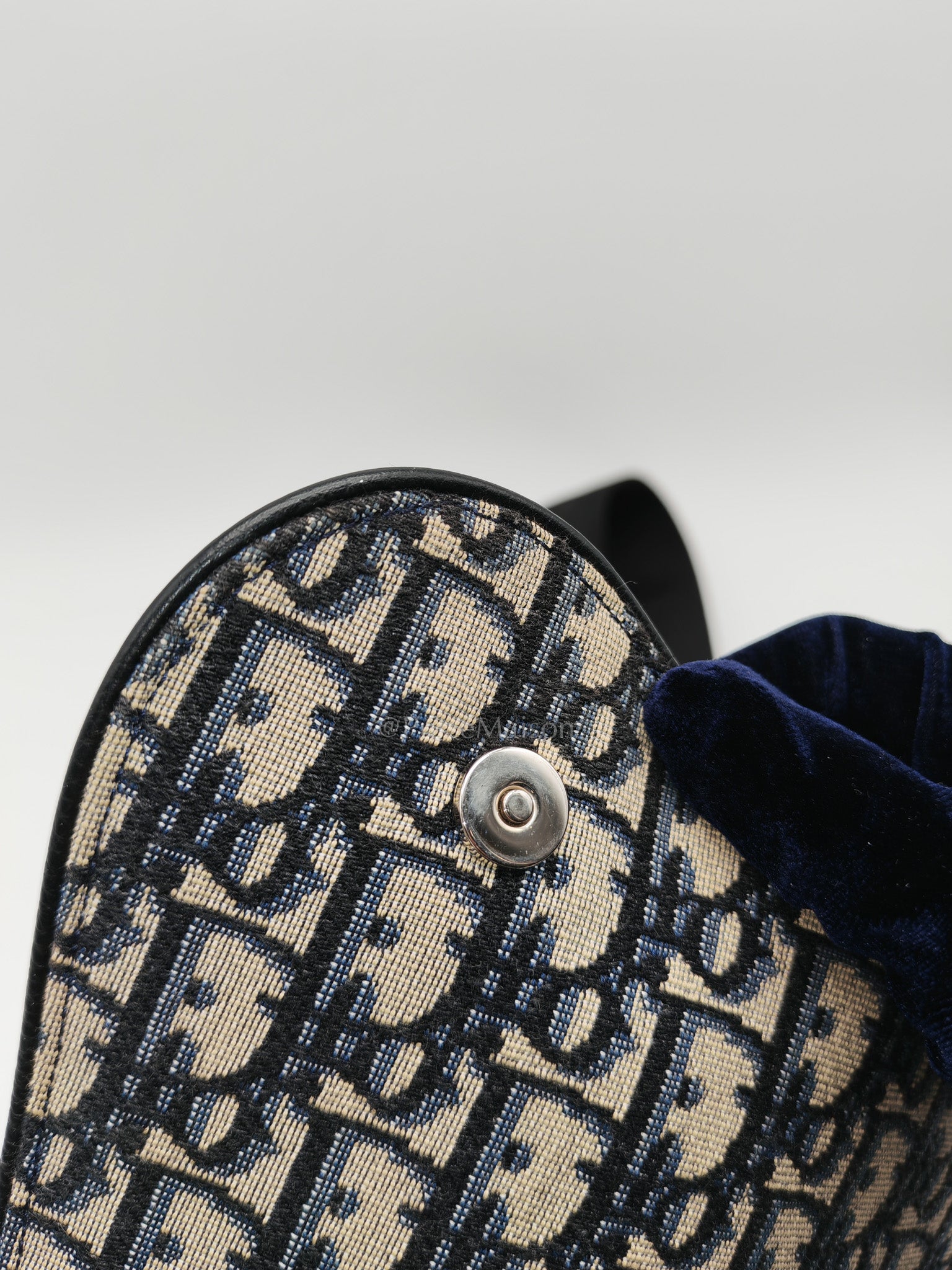 Saddle Chest Bag in Oblique Jacquard Canvas