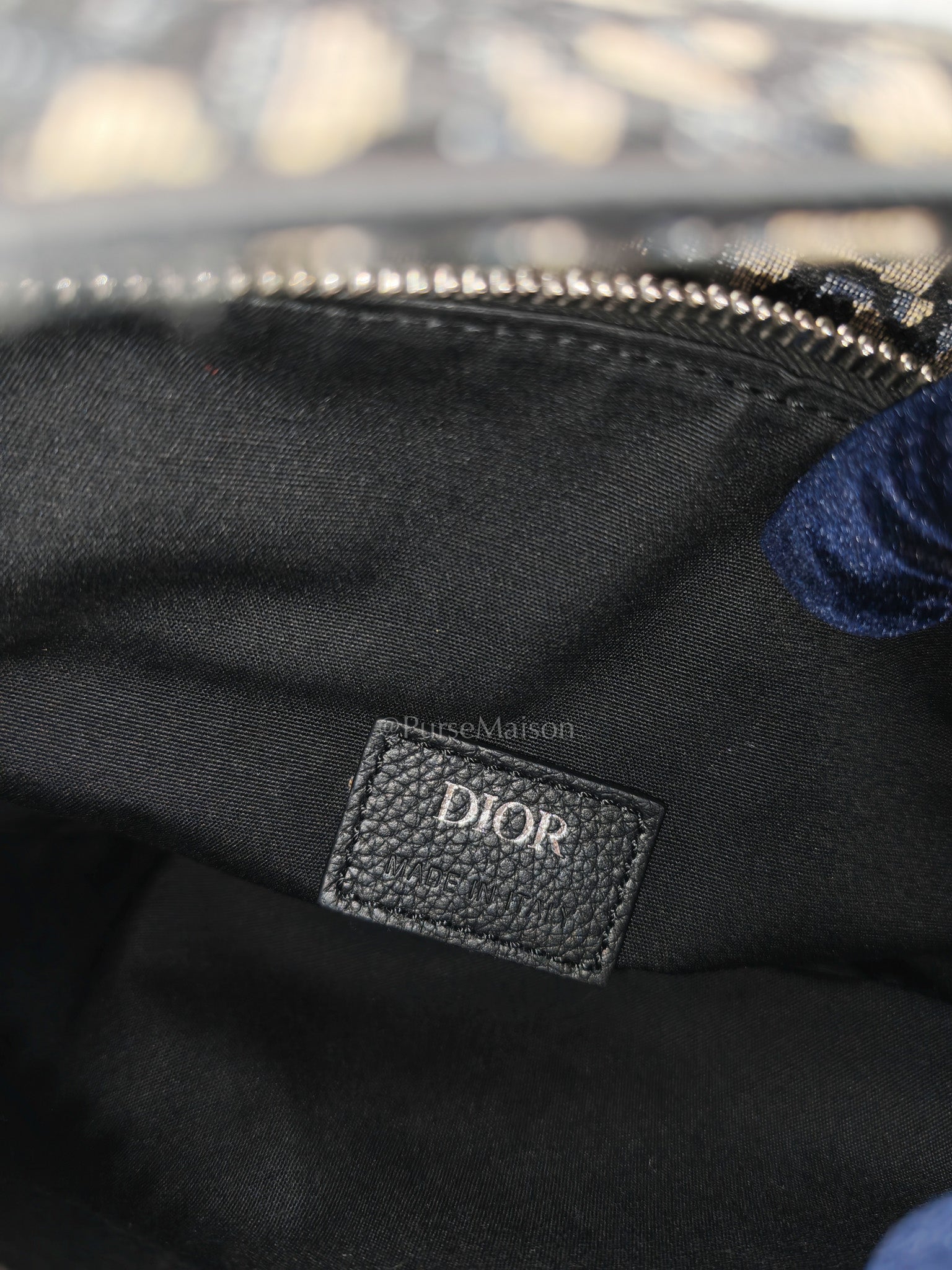 Saddle Chest Bag in Oblique Jacquard Canvas