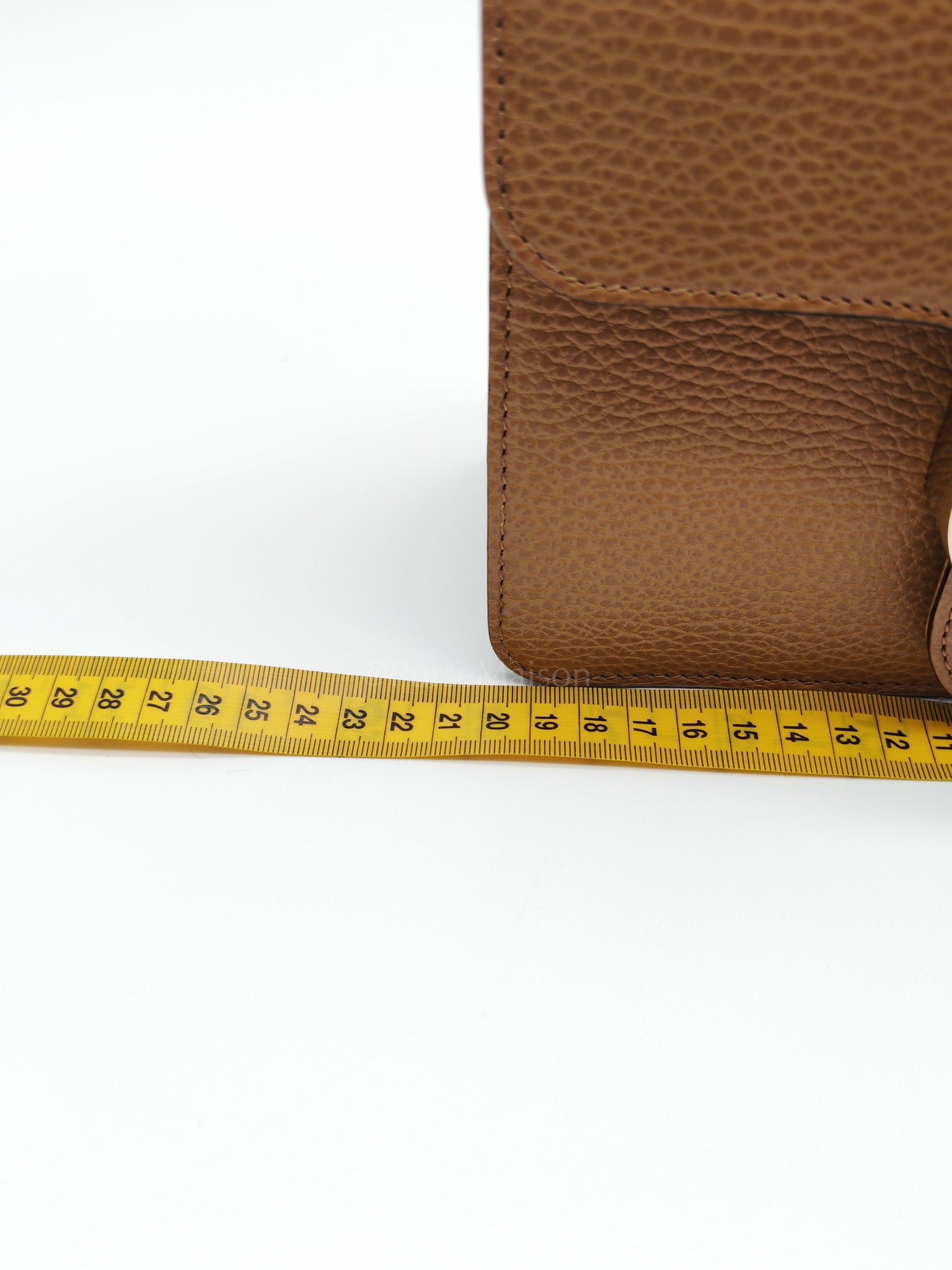 Dollar Calfskin Small Interlocking GG Shoulder Bag Gold Hardware Beige | Purse Maison Luxury Bags Shop