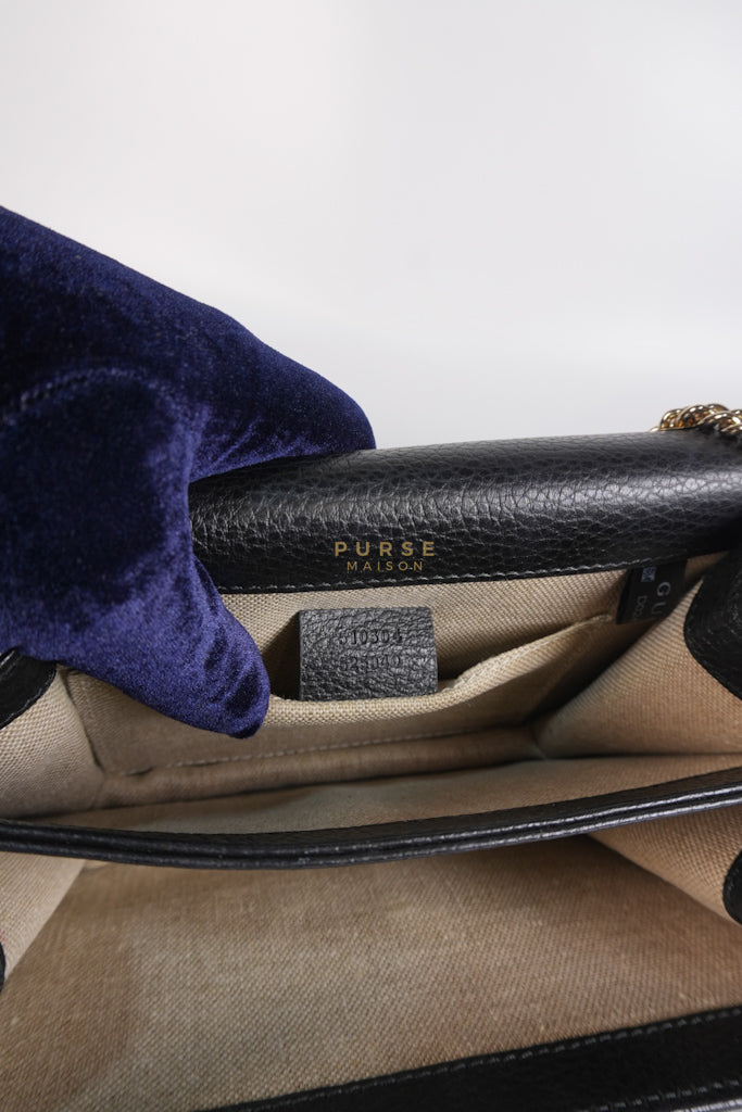 Dollar Calfskin Small Interlocking GG Shoulder Bag Gold Hardware | Purse Maison Luxury Bags Shop