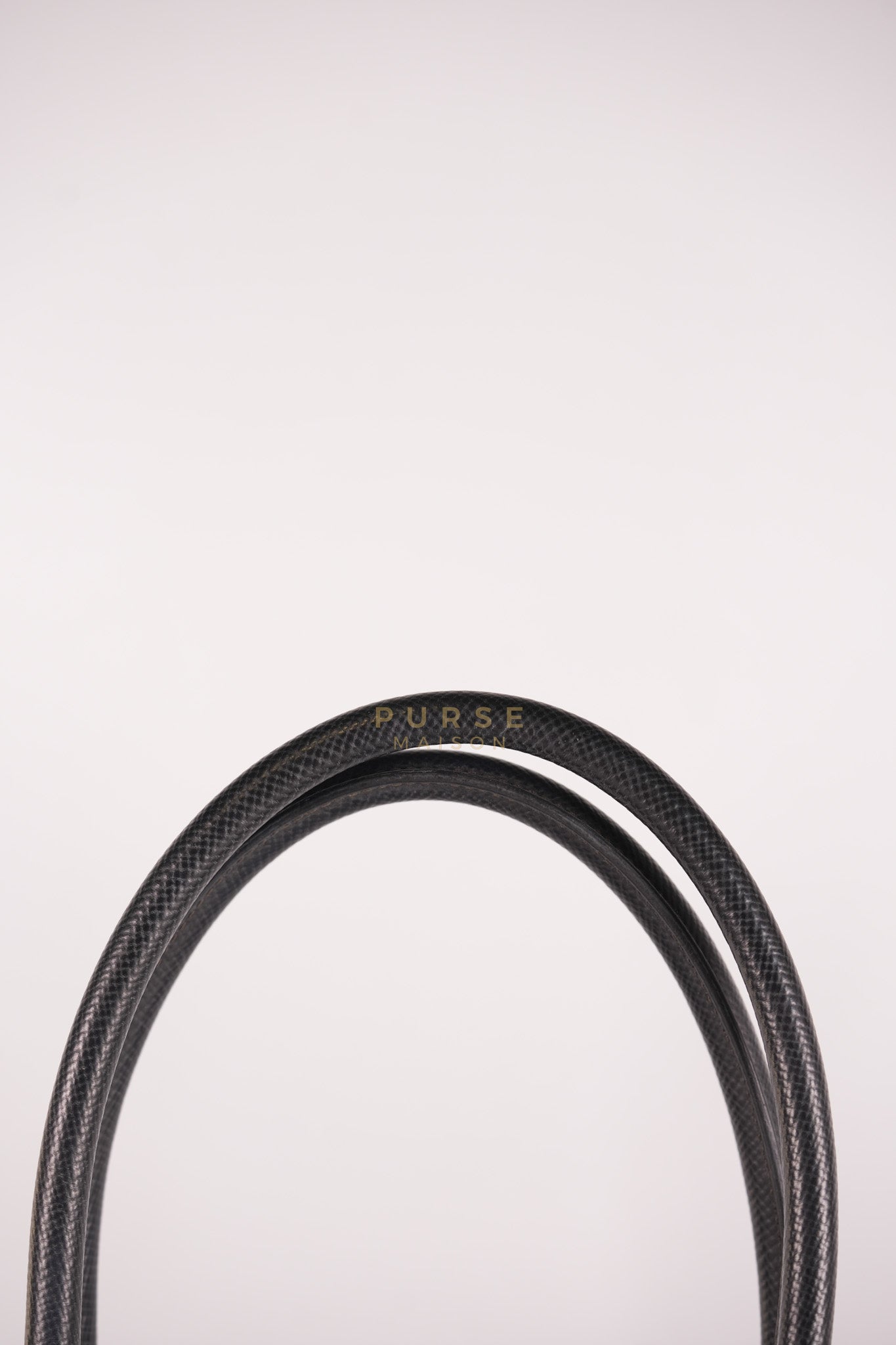 Double Bag Large in Black/Nero Saffiano Cuir Leather Silver Hardware | Purse Maison Luxury Bags Shop