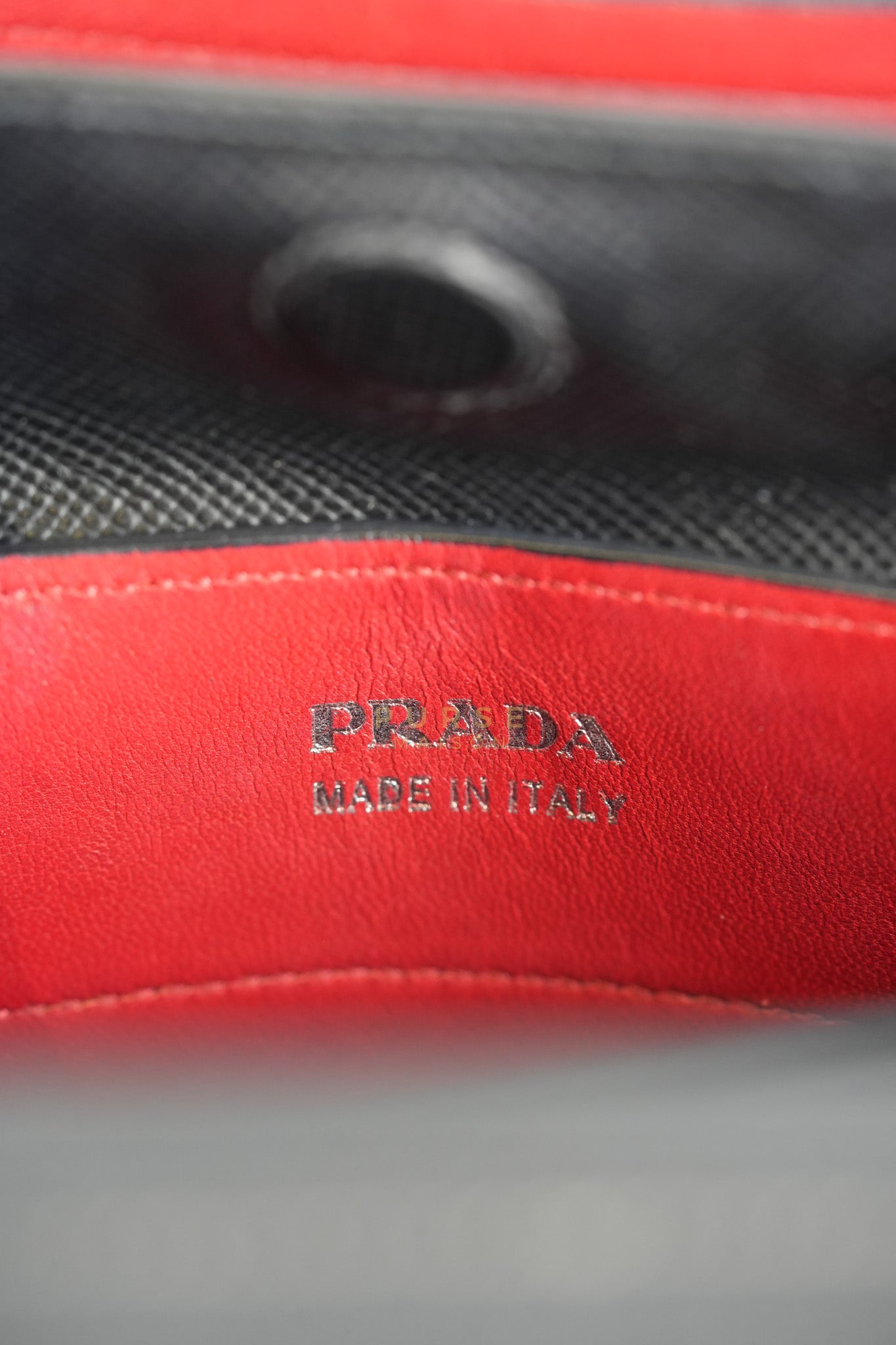 Double Bag Large in Black/Nero Saffiano Cuir Leather Silver Hardware | Purse Maison Luxury Bags Shop