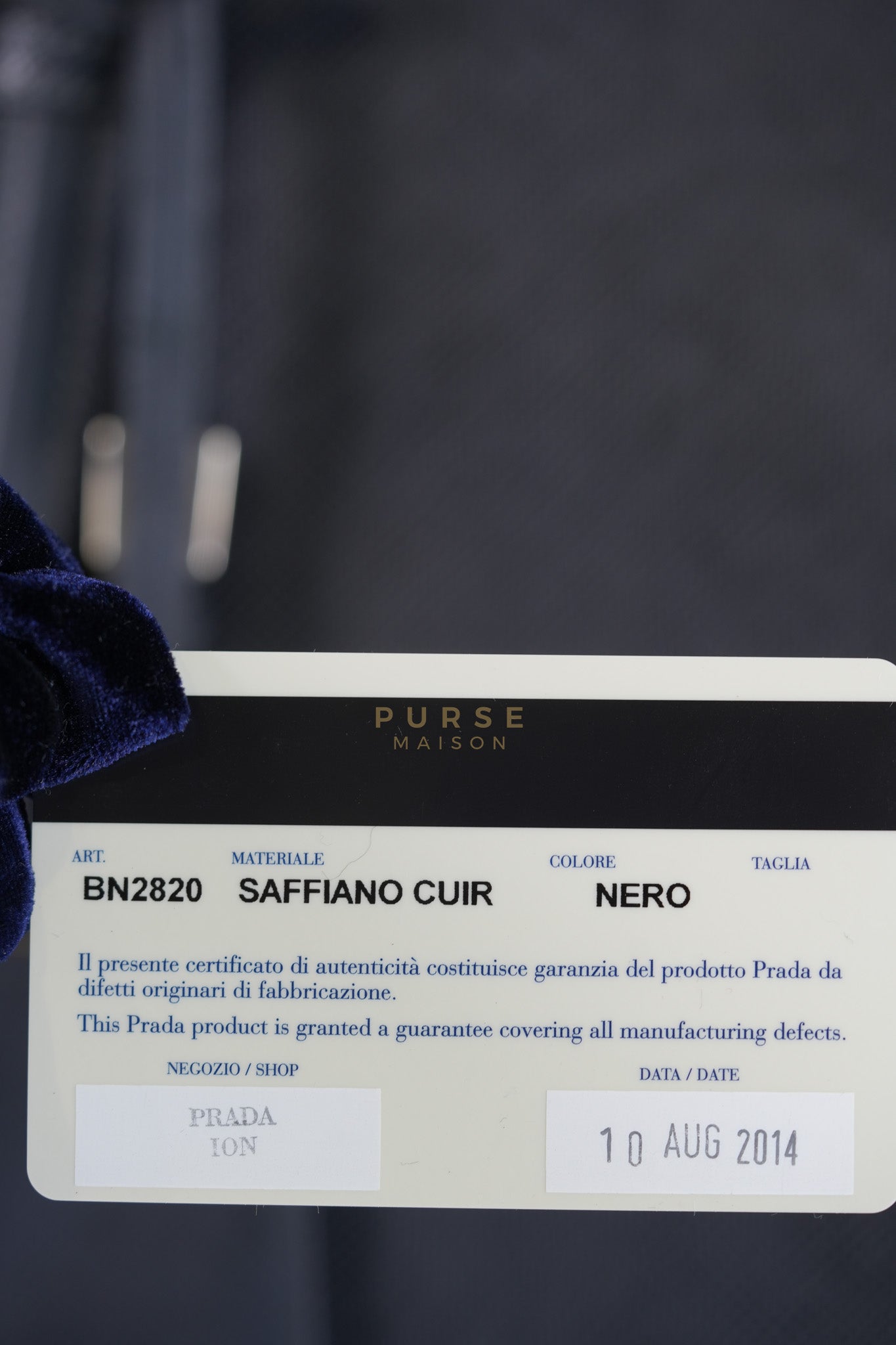 Double Bag Large in Black/Nero Saffiano Cuir Leather Silver Hardware | Purse Maison Luxury Bags Shop