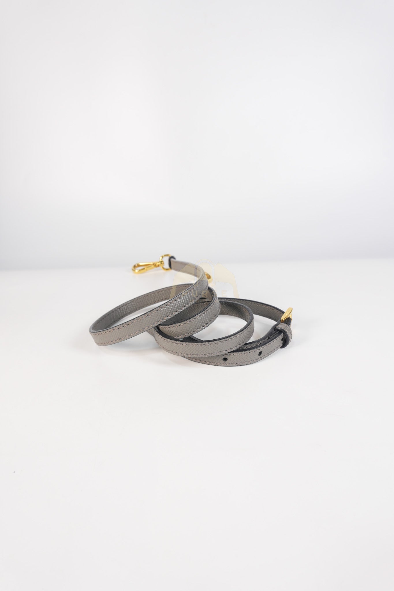 Double Bag Medium Saffiano Cuir Gray/Burgundy Leather Two-Way Bag | Purse Maison Luxury Bags Shop