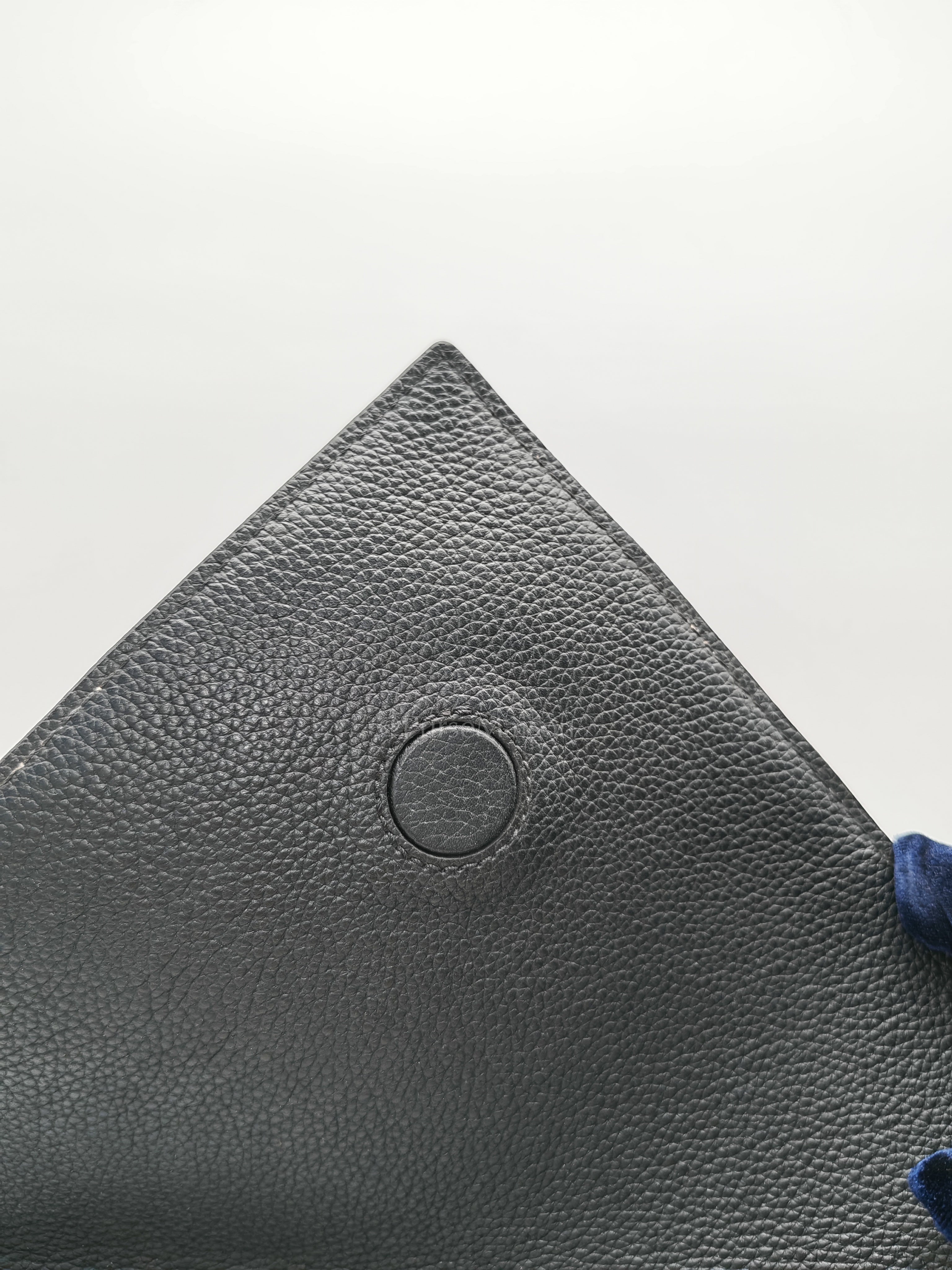 Double V Monogram Canvas and Black Grained Leather Shoulder Bag (Date Code: TR4137) | Purse Maison Luxury Bags Shop