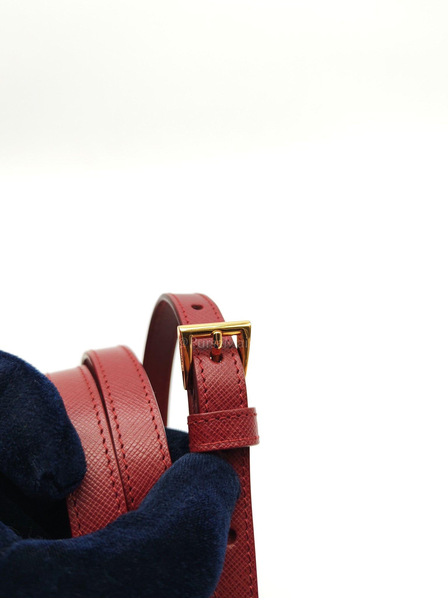 Double Zip Tote in Bi-color Saffiano Lux Cerise and Fuoco | Purse Maison Luxury Bags Shop
