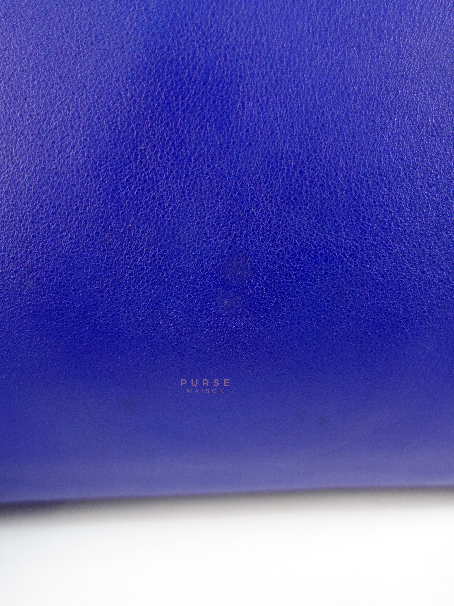 Downtown Cabas Bag Small in Vibrant Blue Leather and Suede | Purse Maison Luxury Bags Shop