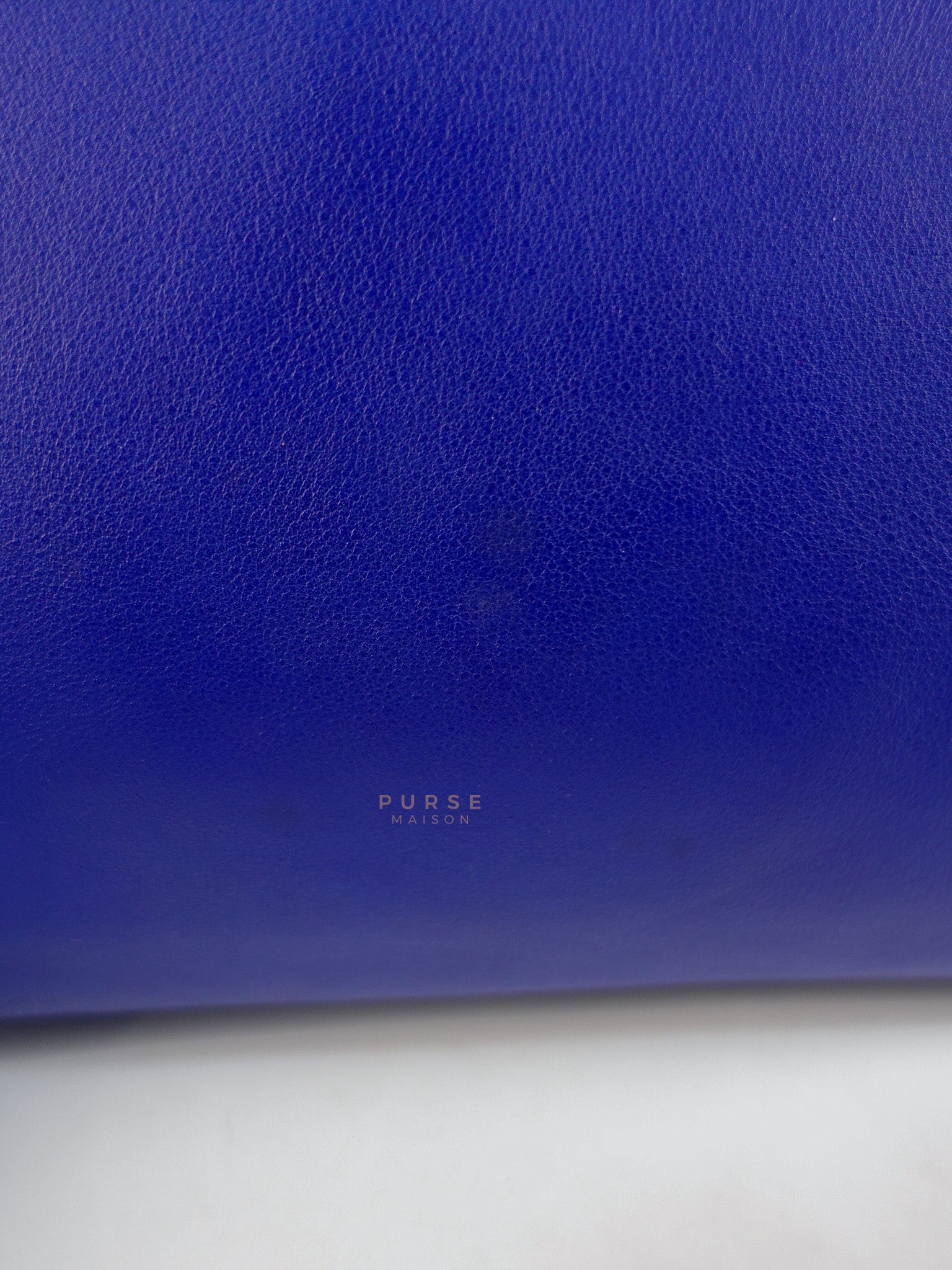 Downtown Cabas Bag Small in Vibrant Blue Leather and Suede | Purse Maison Luxury Bags Shop