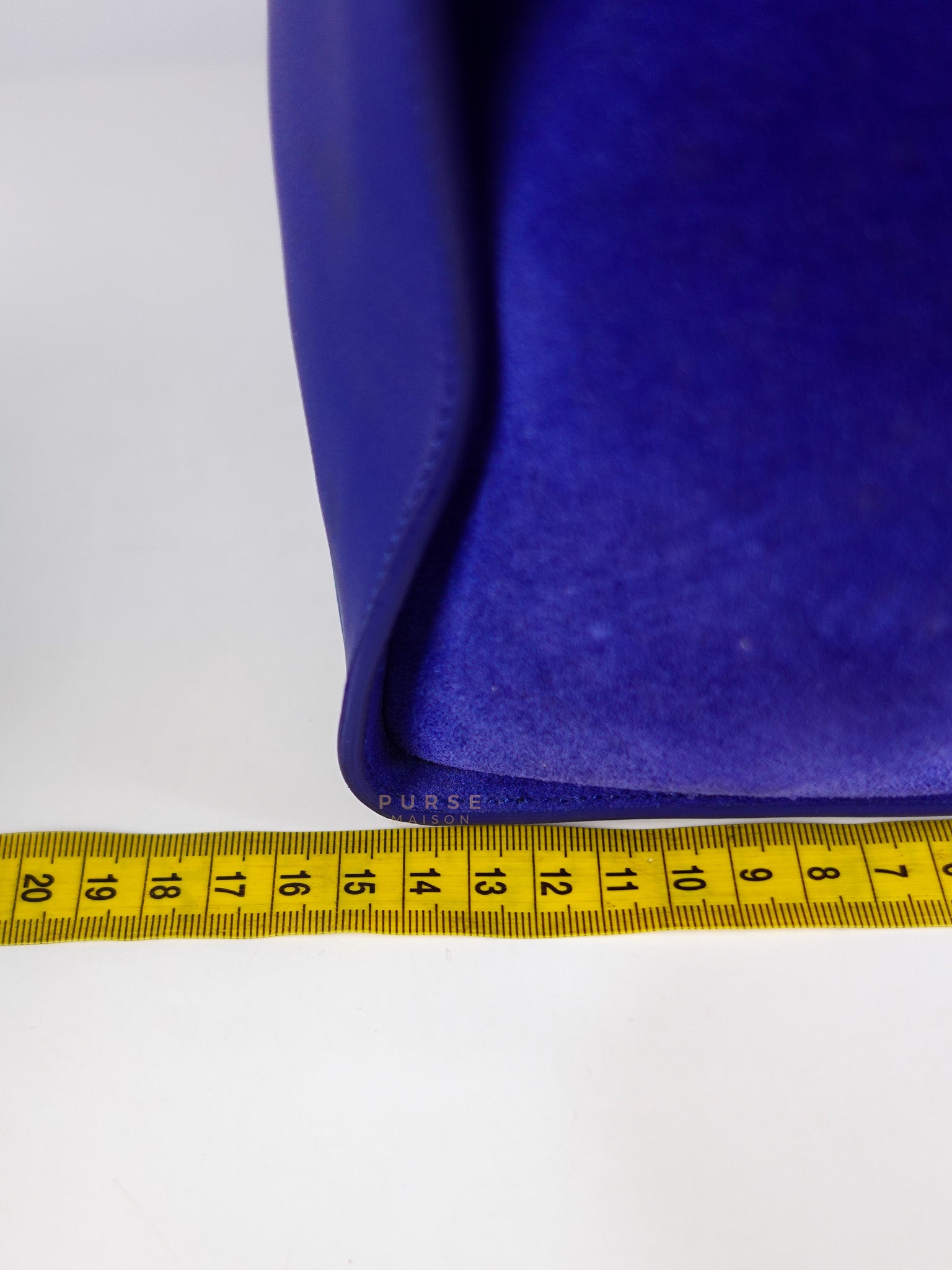 Downtown Cabas Bag Small in Vibrant Blue Leather and Suede | Purse Maison Luxury Bags Shop