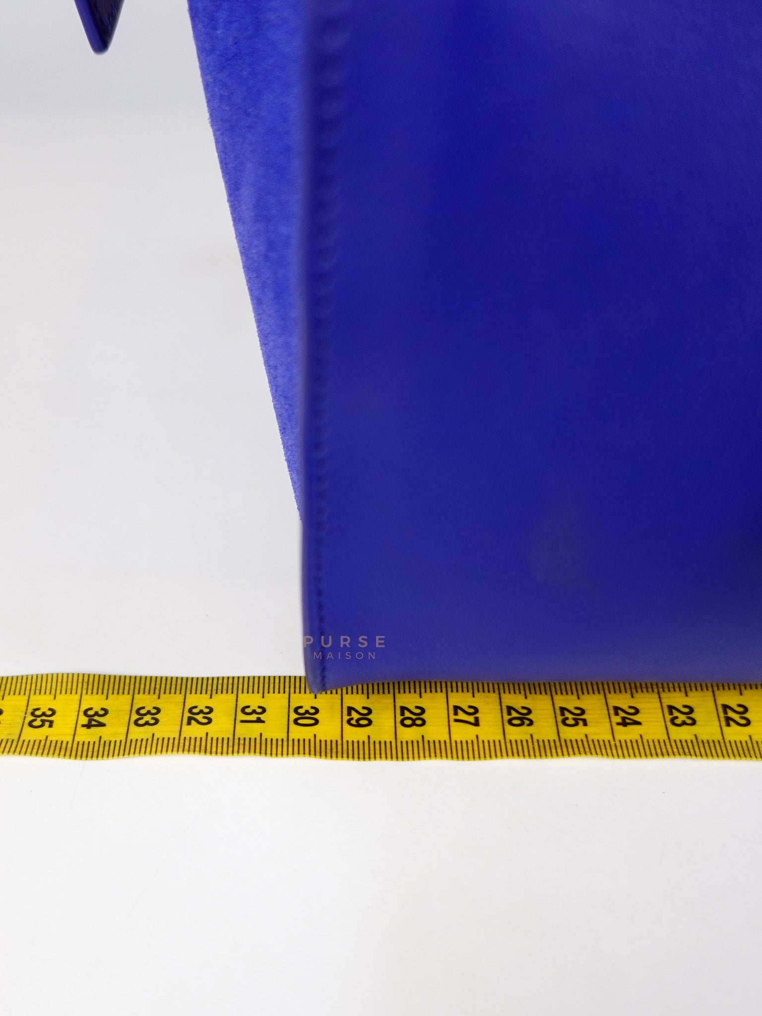 Downtown Cabas Bag Small in Vibrant Blue Leather and Suede | Purse Maison Luxury Bags Shop