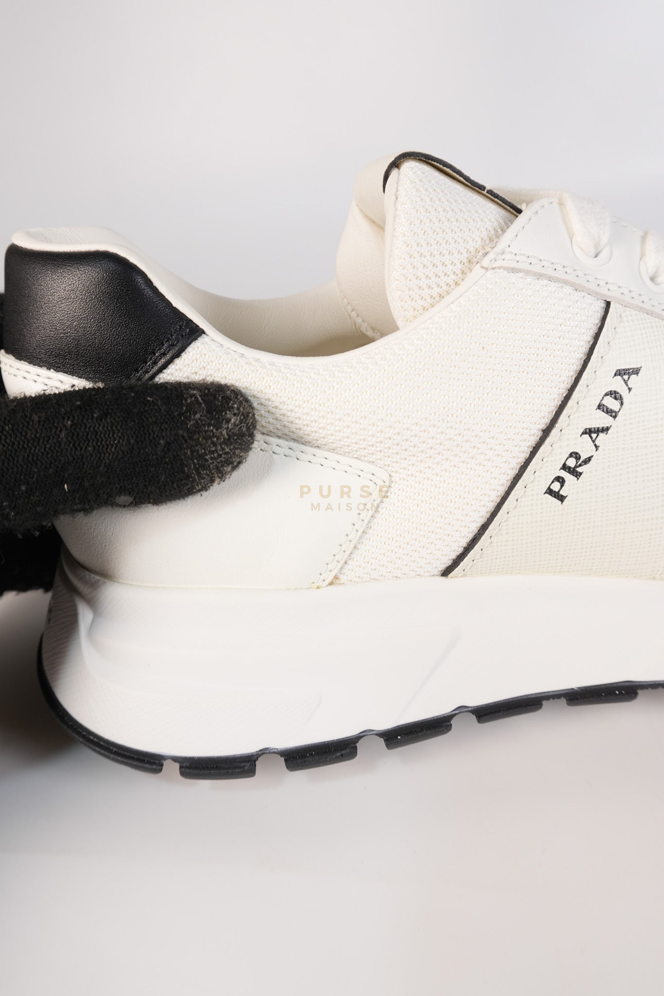 Downtown Prax 01 White/Black Sneakers Size 8 US (26cm) | Purse Maison Luxury Bags Shop