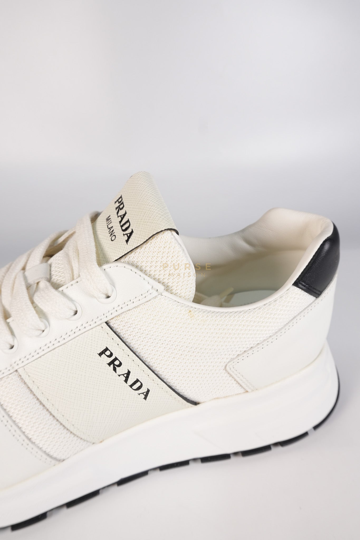 Downtown Prax 01 White/Black Sneakers Size 8 US (26cm) | Purse Maison Luxury Bags Shop