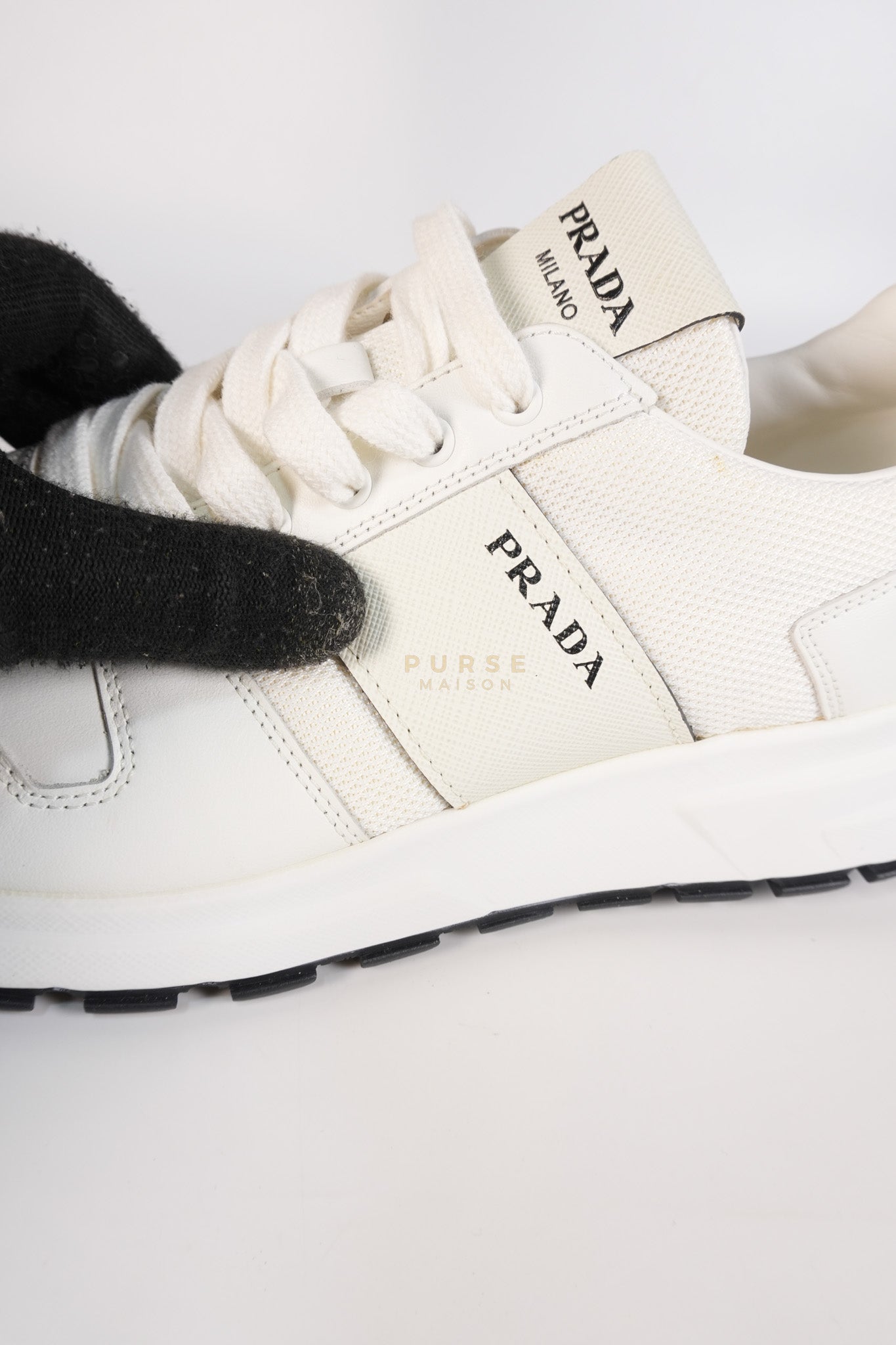 Downtown Prax 01 White/Black Sneakers Size 8 US (26cm) | Purse Maison Luxury Bags Shop