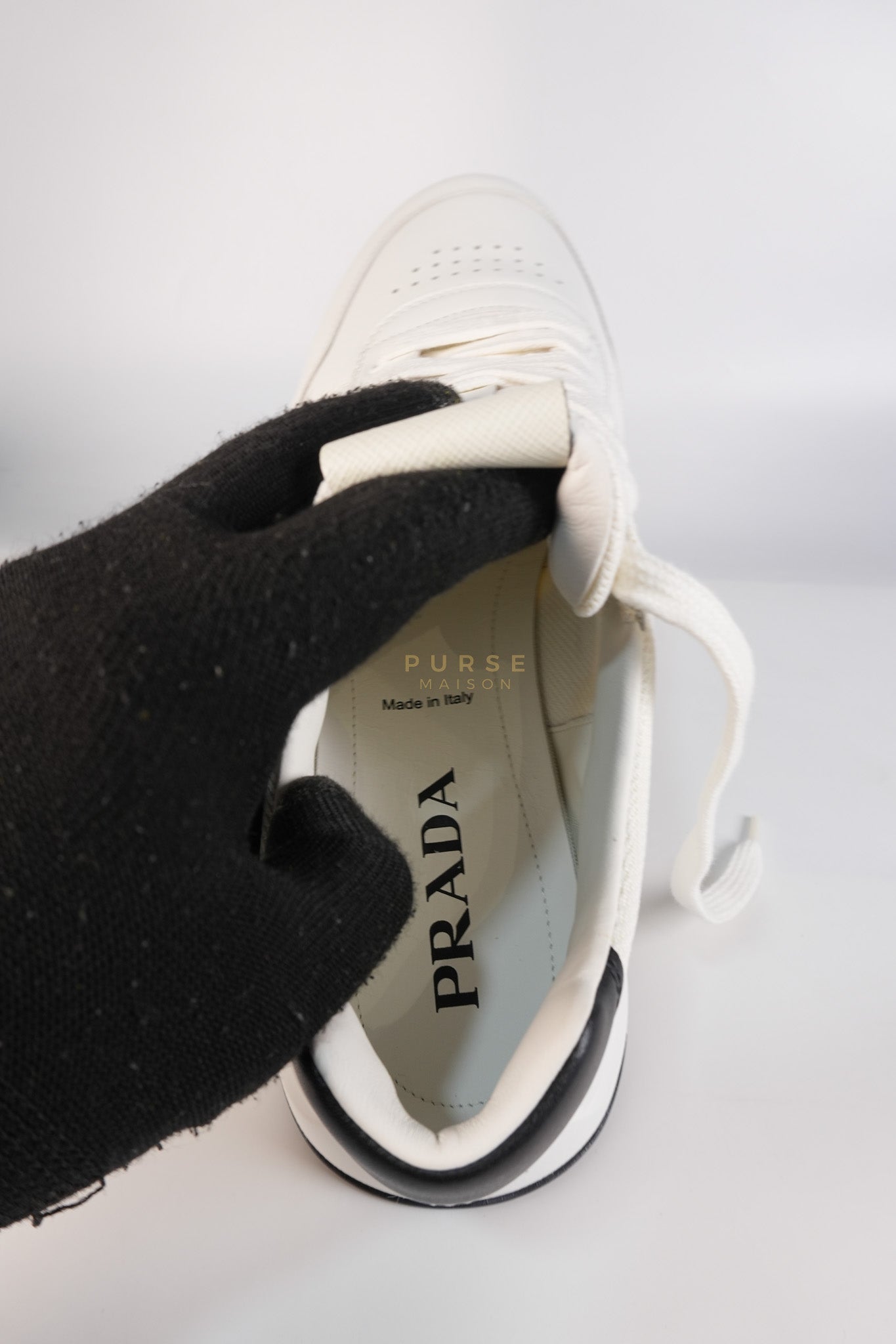 Downtown Prax 01 White/Black Sneakers Size 8 US (26cm) | Purse Maison Luxury Bags Shop