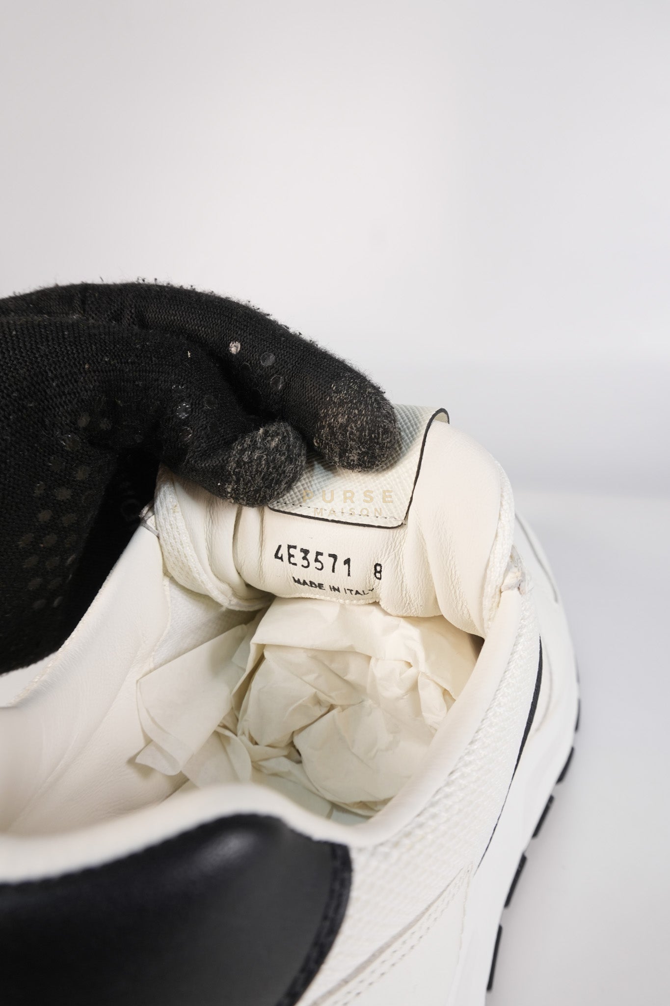 Downtown Prax 01 White/Black Sneakers Size 8 US (26cm) | Purse Maison Luxury Bags Shop