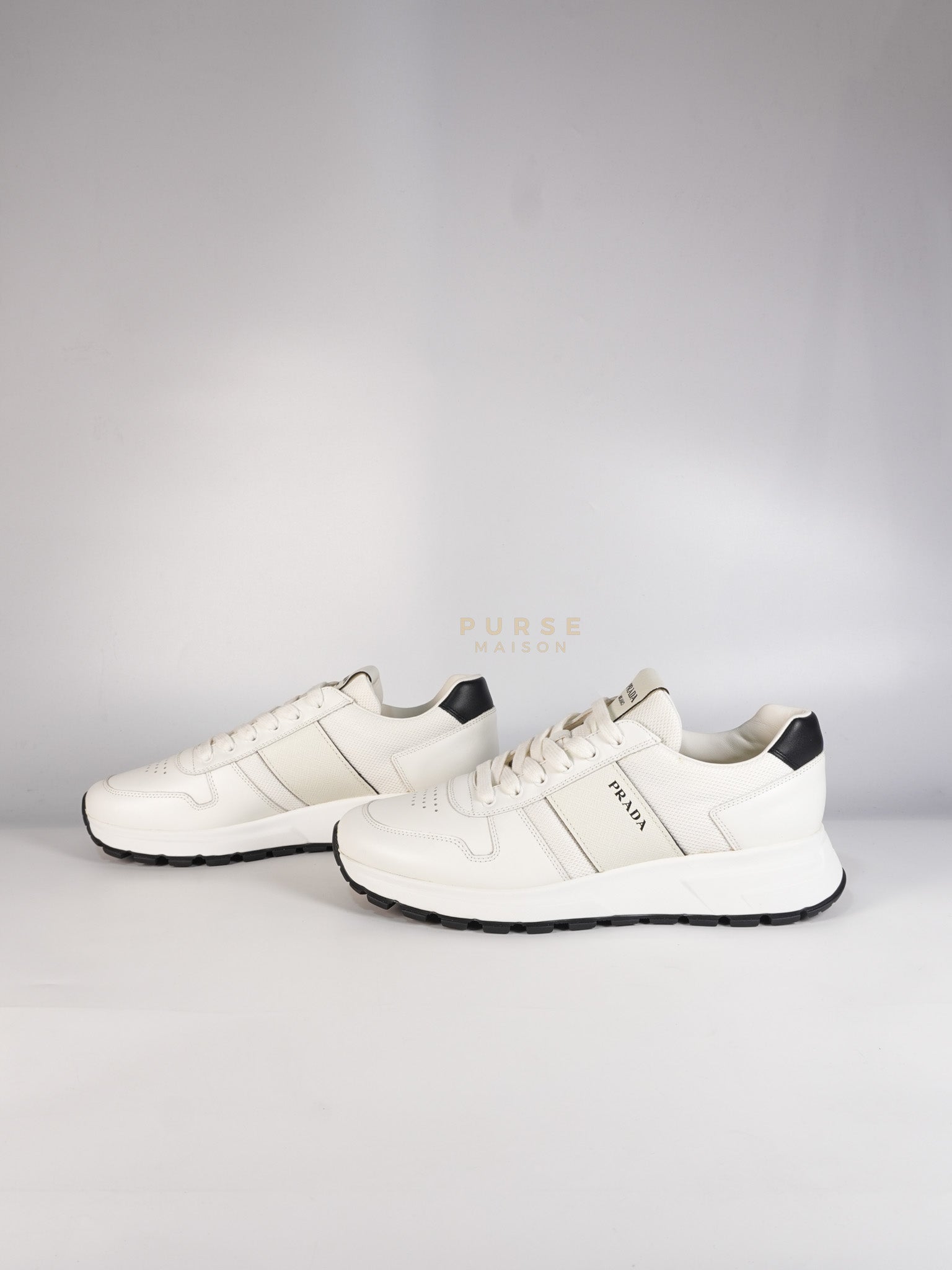 Downtown Prax 01 White/Black Sneakers Size 8 US (26cm) | Purse Maison Luxury Bags Shop