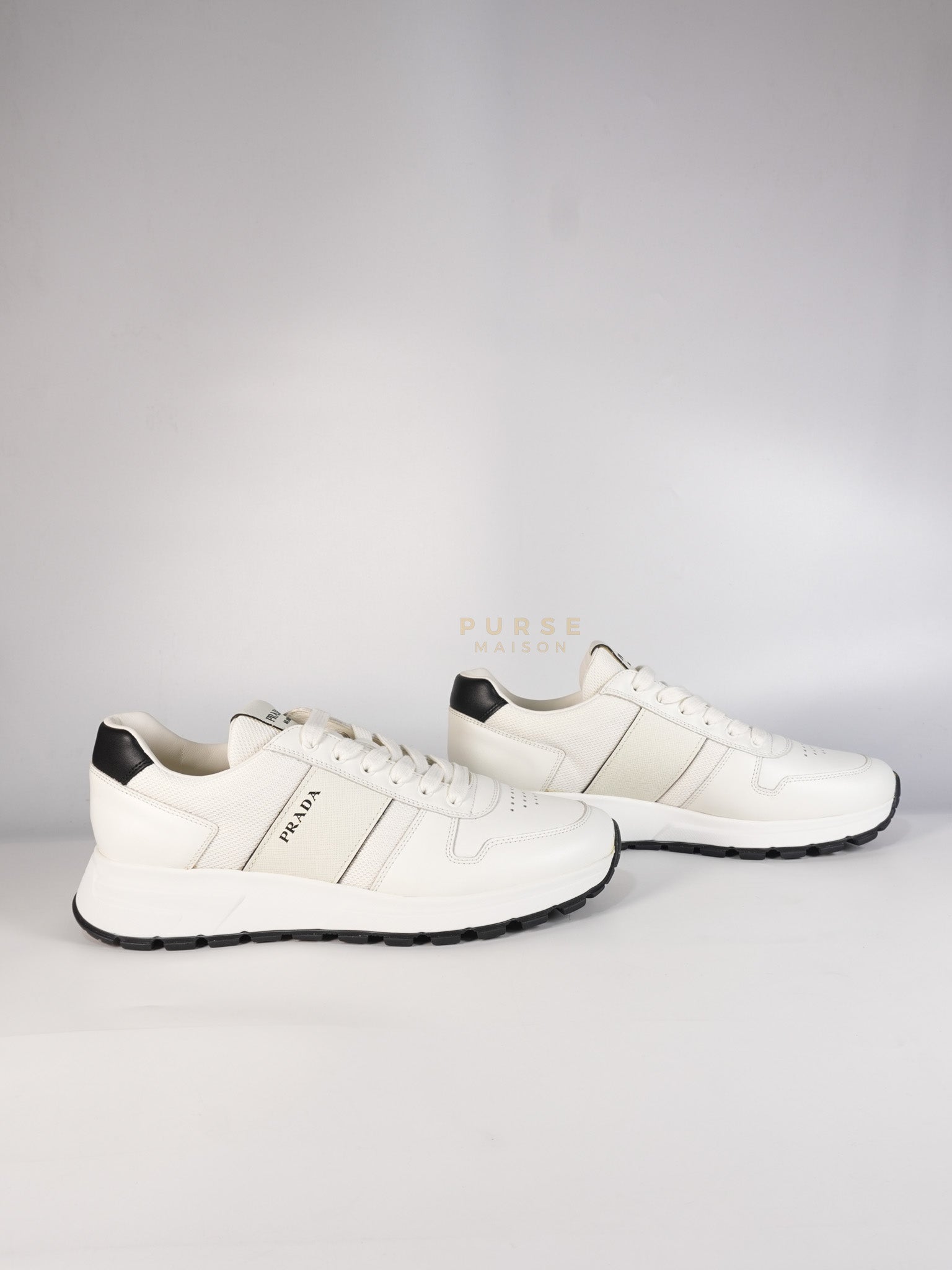 Downtown Prax 01 White/Black Sneakers Size 8 US (26cm) | Purse Maison Luxury Bags Shop