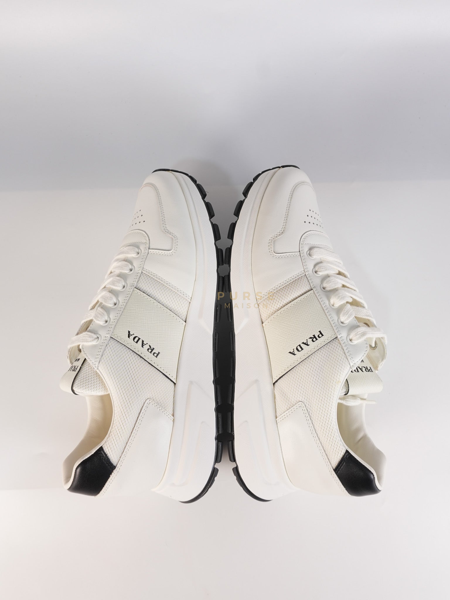 Downtown Prax 01 White/Black Sneakers Size 8 US (26cm) | Purse Maison Luxury Bags Shop