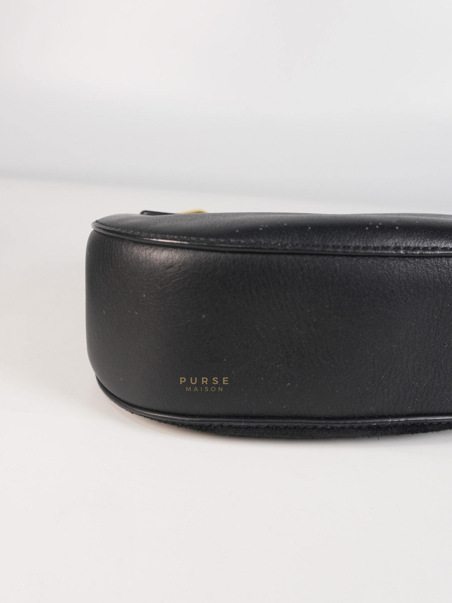 Drew Shoulder Bag in Black Gold Hardware | Purse Maison Luxury Bags Shop