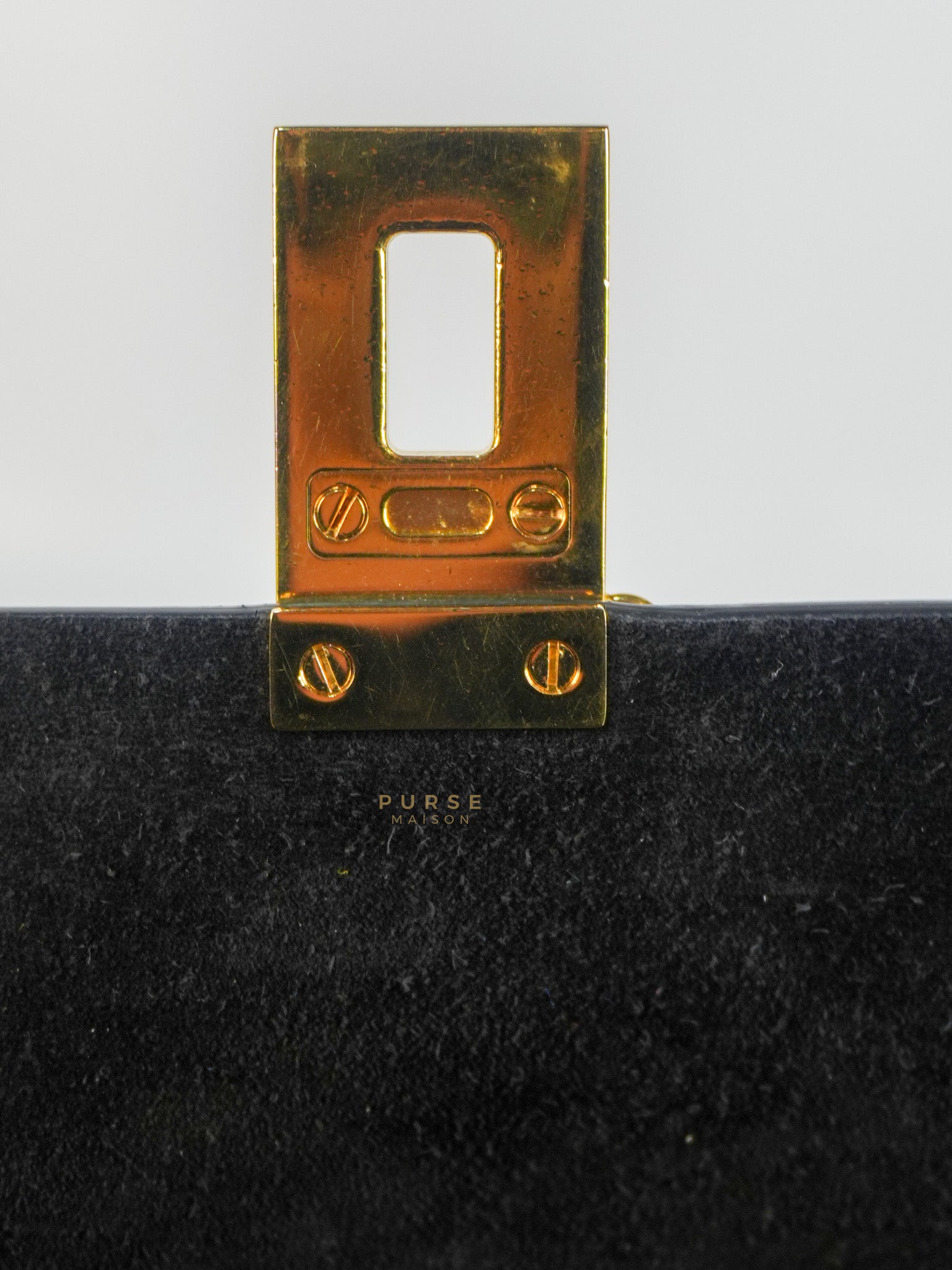 Drew Shoulder Bag in Black Gold Hardware | Purse Maison Luxury Bags Shop