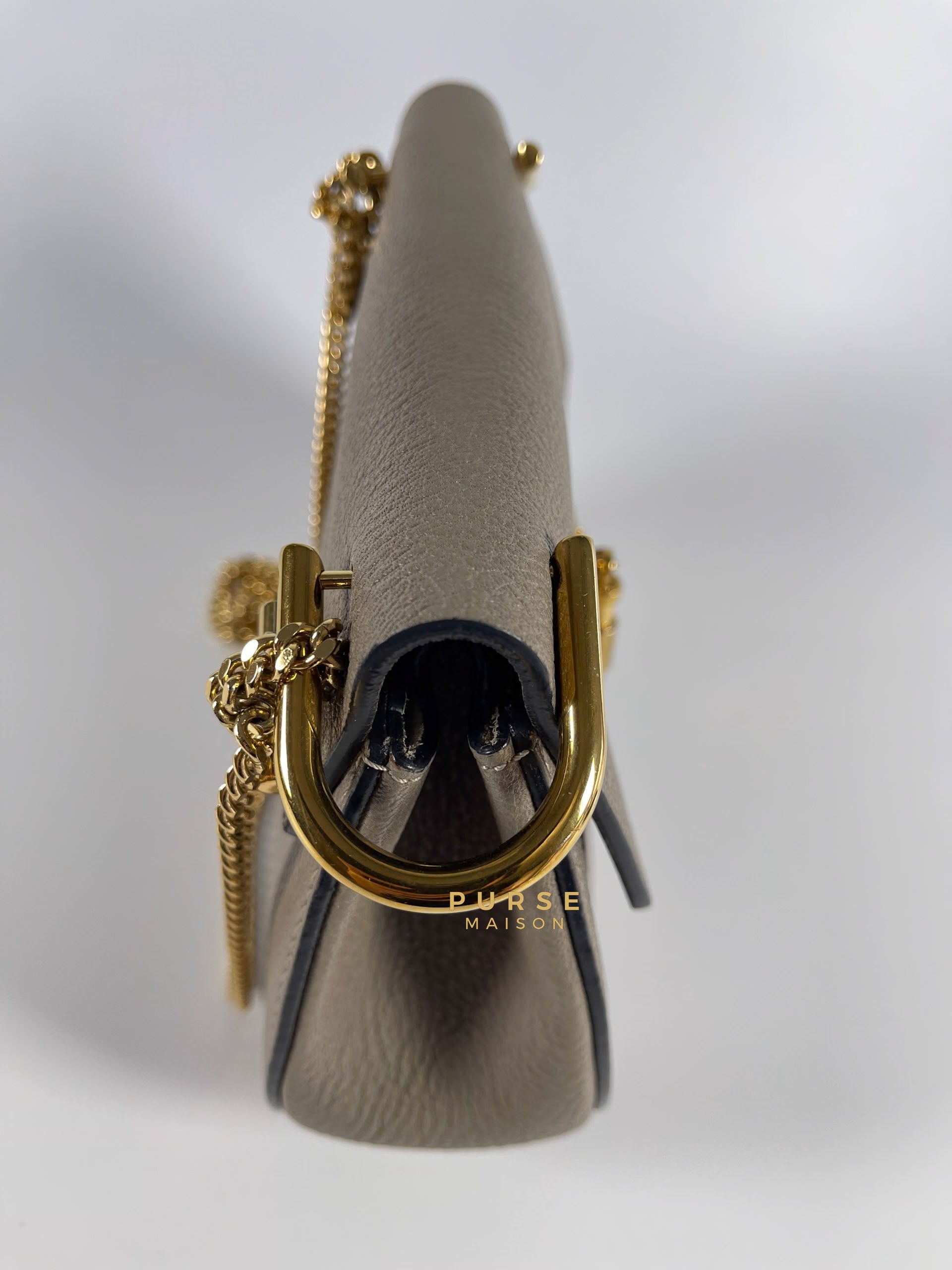 Drew Small Grey Chain Crossbody Bag | Purse Maison Luxury Bags Shop