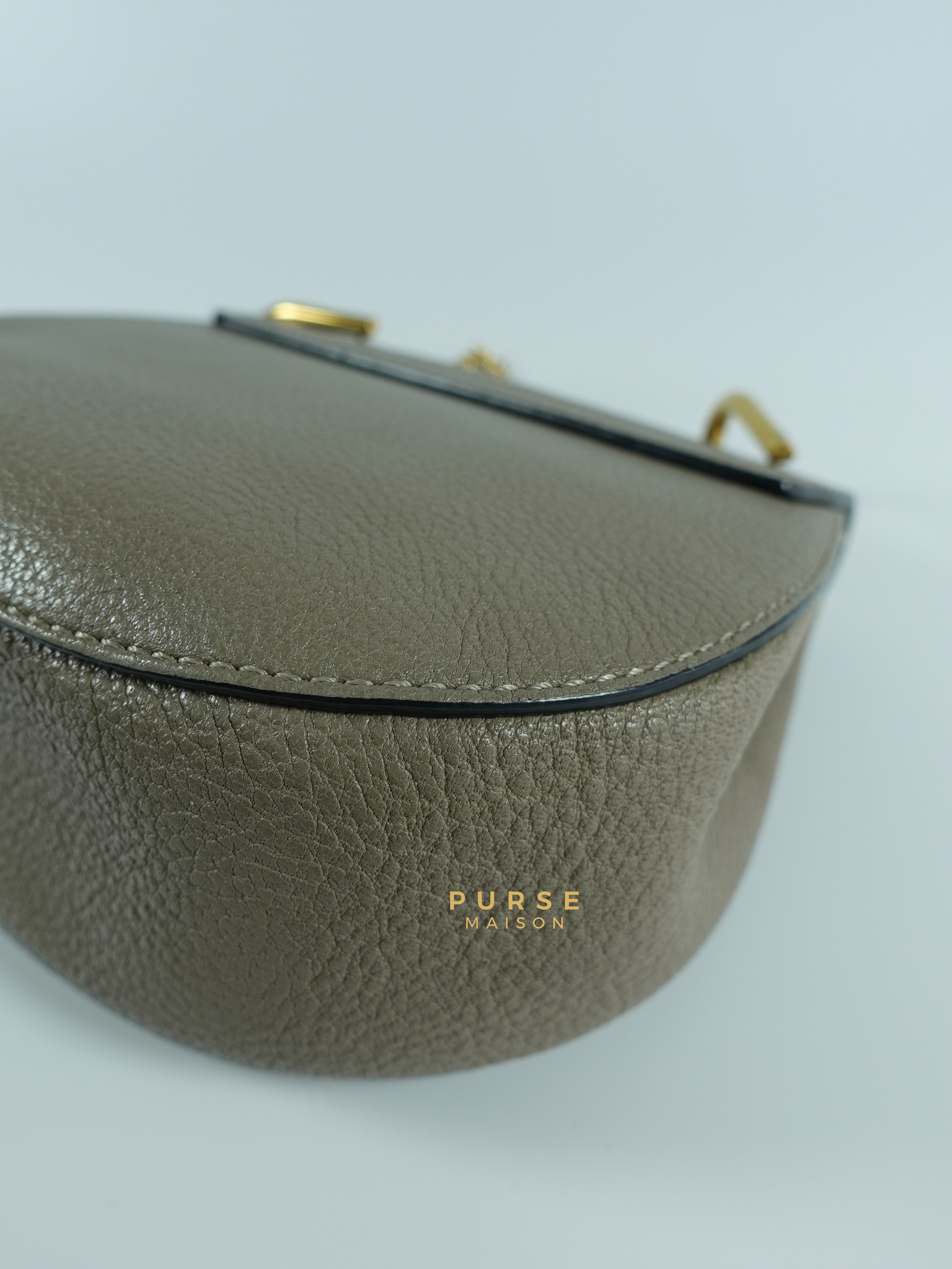 Drew Small Grey Chain Crossbody Bag | Purse Maison Luxury Bags Shop
