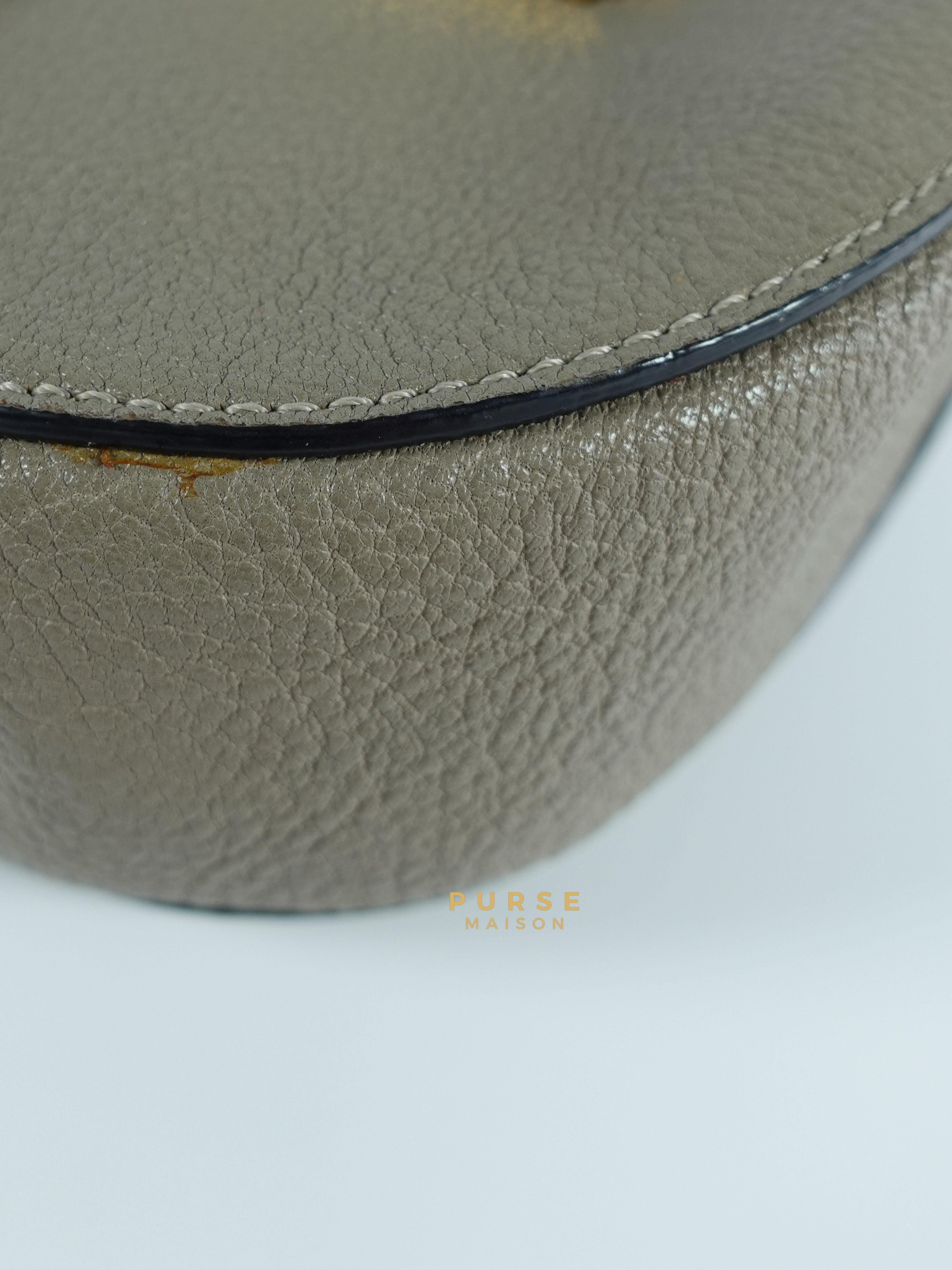 Drew Small Grey Chain Crossbody Bag | Purse Maison Luxury Bags Shop
