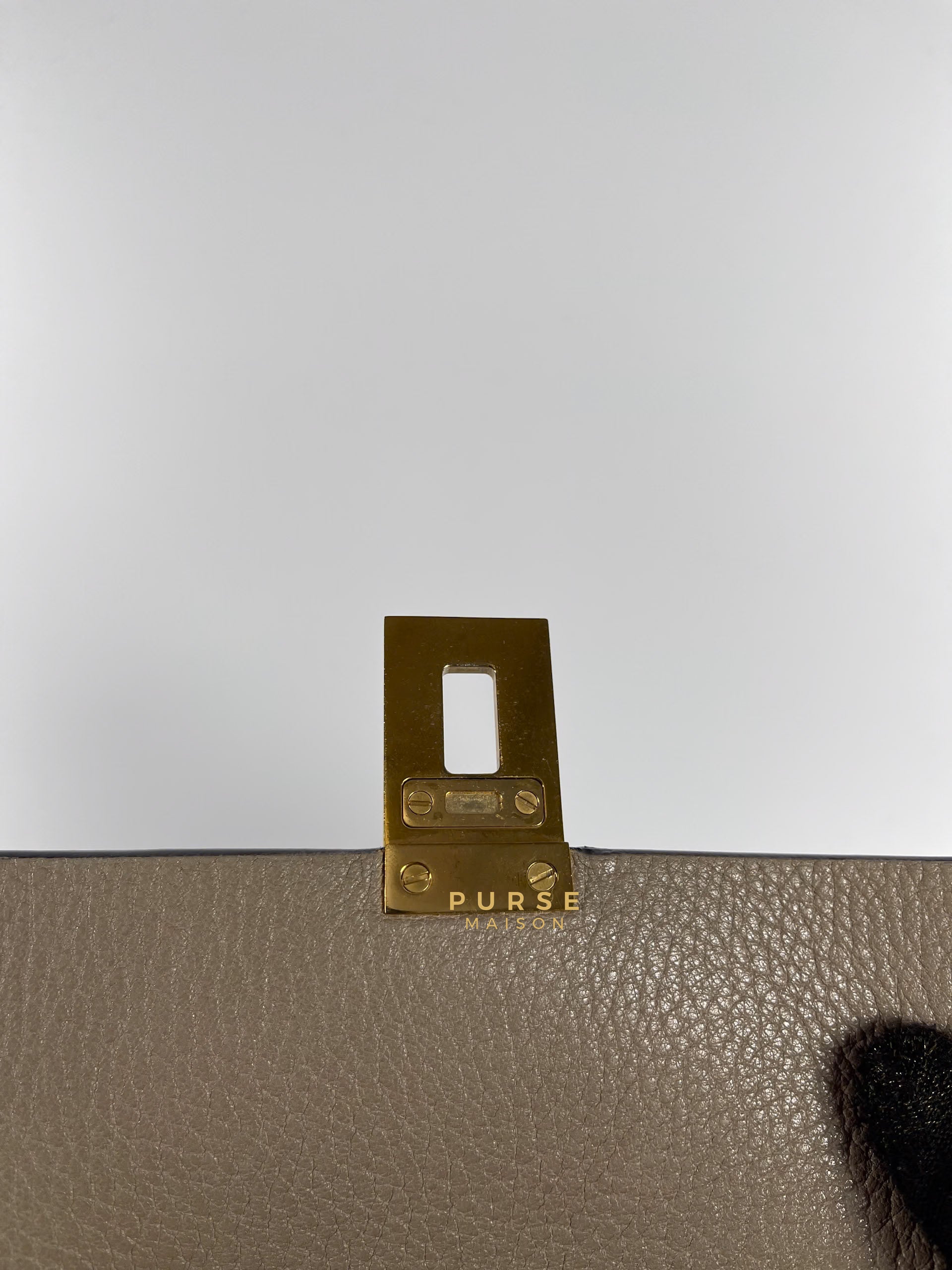 Drew Small Grey Chain Crossbody Bag | Purse Maison Luxury Bags Shop