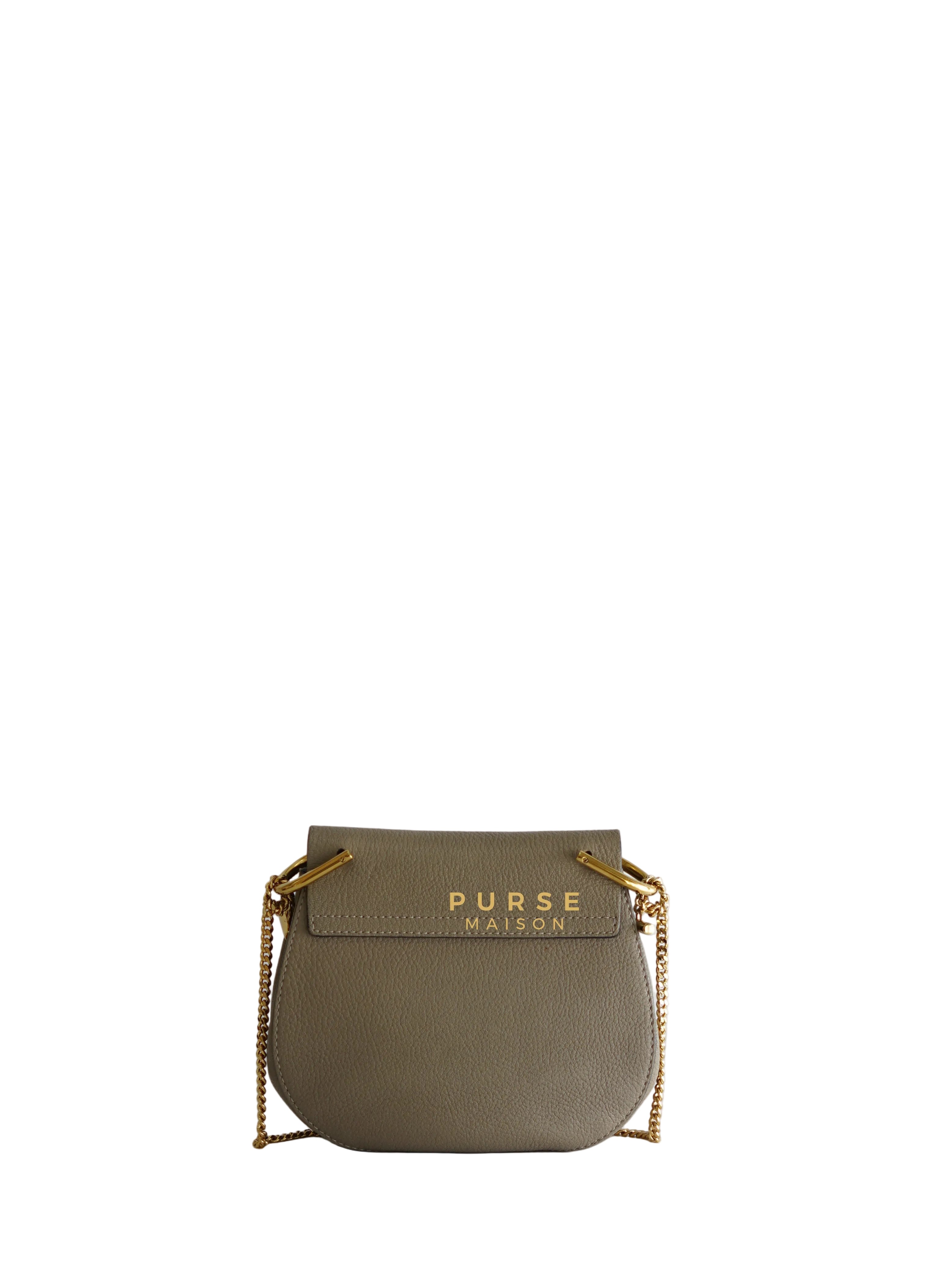 Drew Small Grey Chain Crossbody Bag | Purse Maison Luxury Bags Shop
