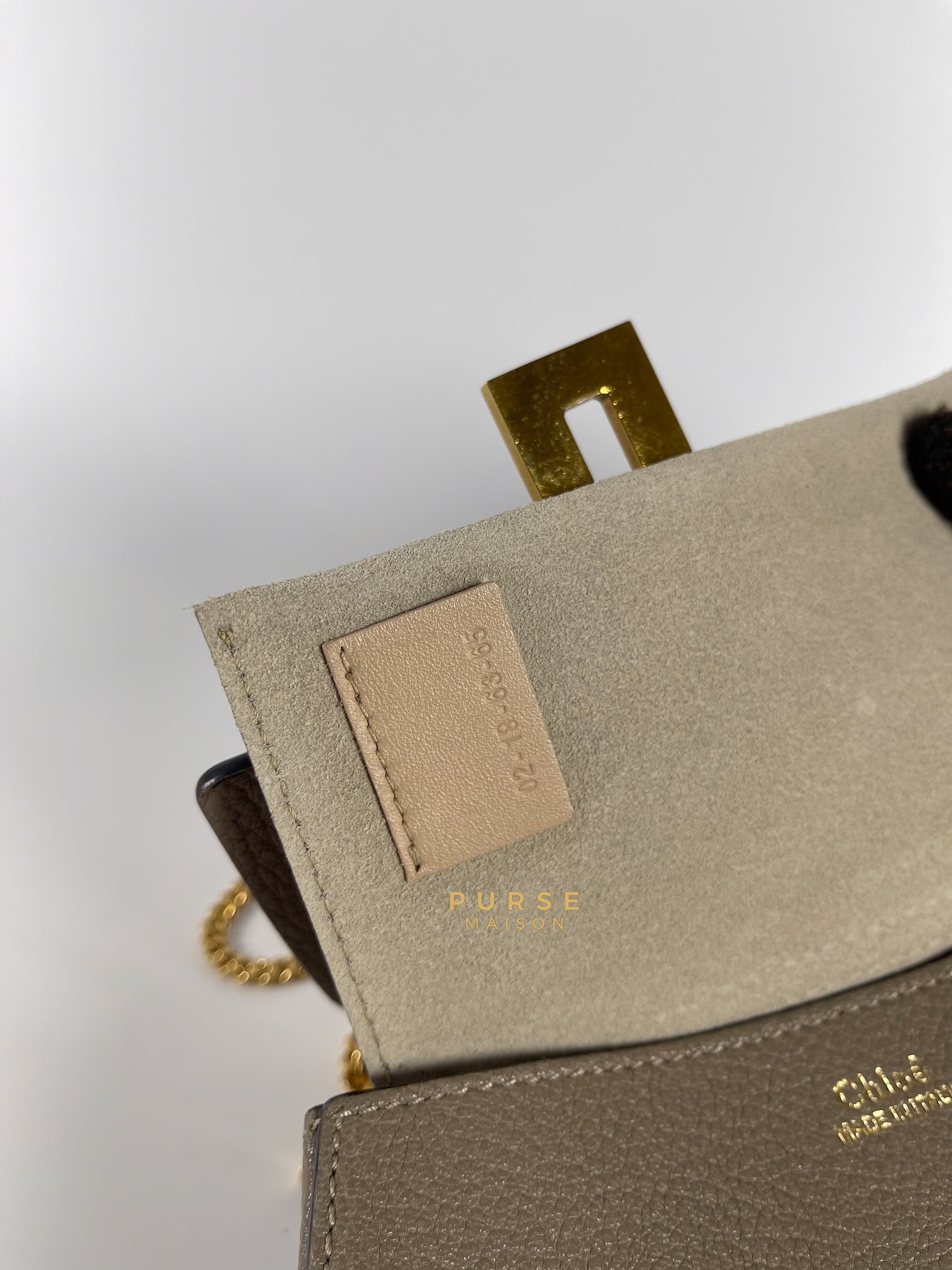 Drew Small Grey Chain Crossbody Bag | Purse Maison Luxury Bags Shop