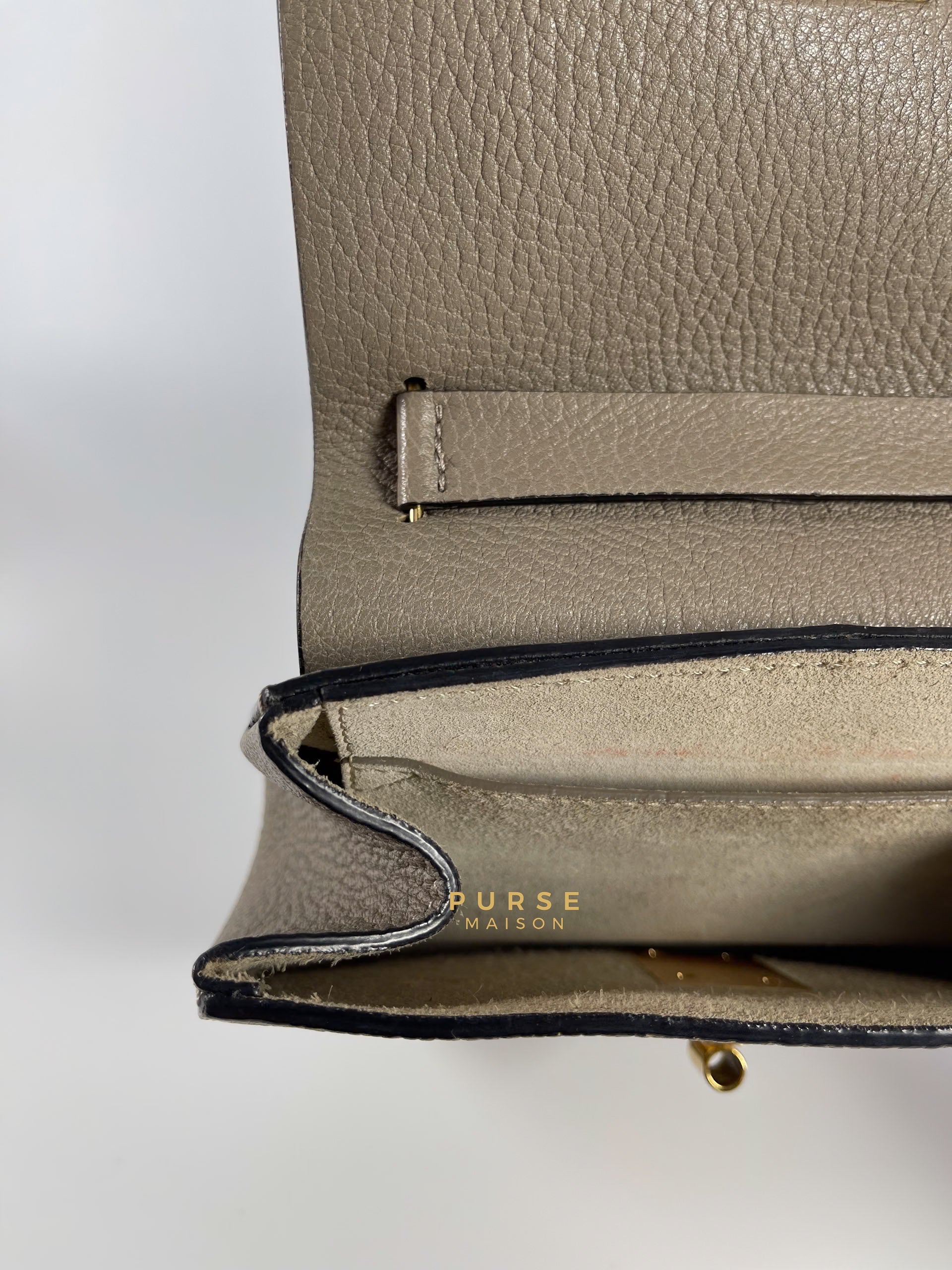 Drew Small Grey Chain Crossbody Bag | Purse Maison Luxury Bags Shop