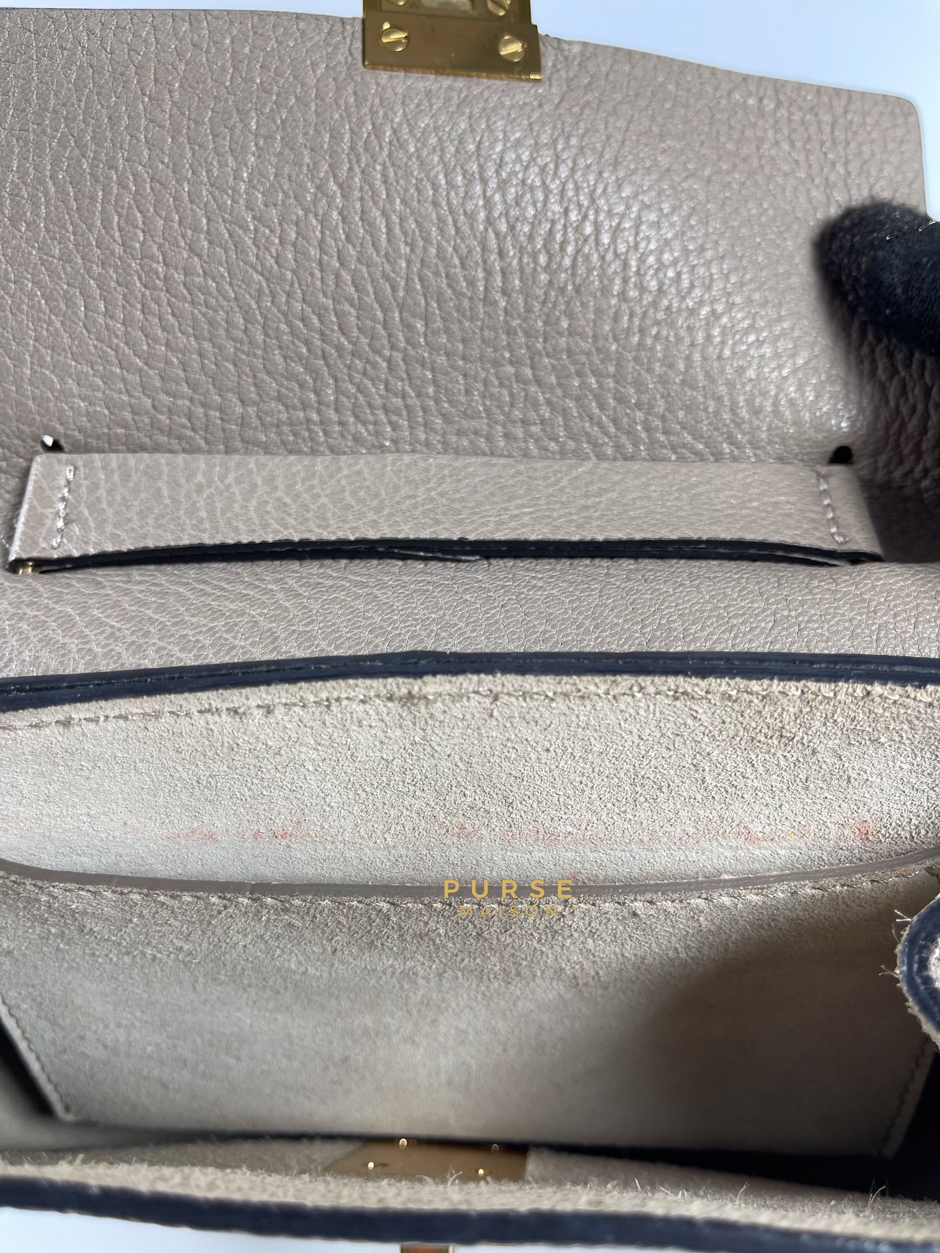 Drew Small Grey Chain Crossbody Bag | Purse Maison Luxury Bags Shop
