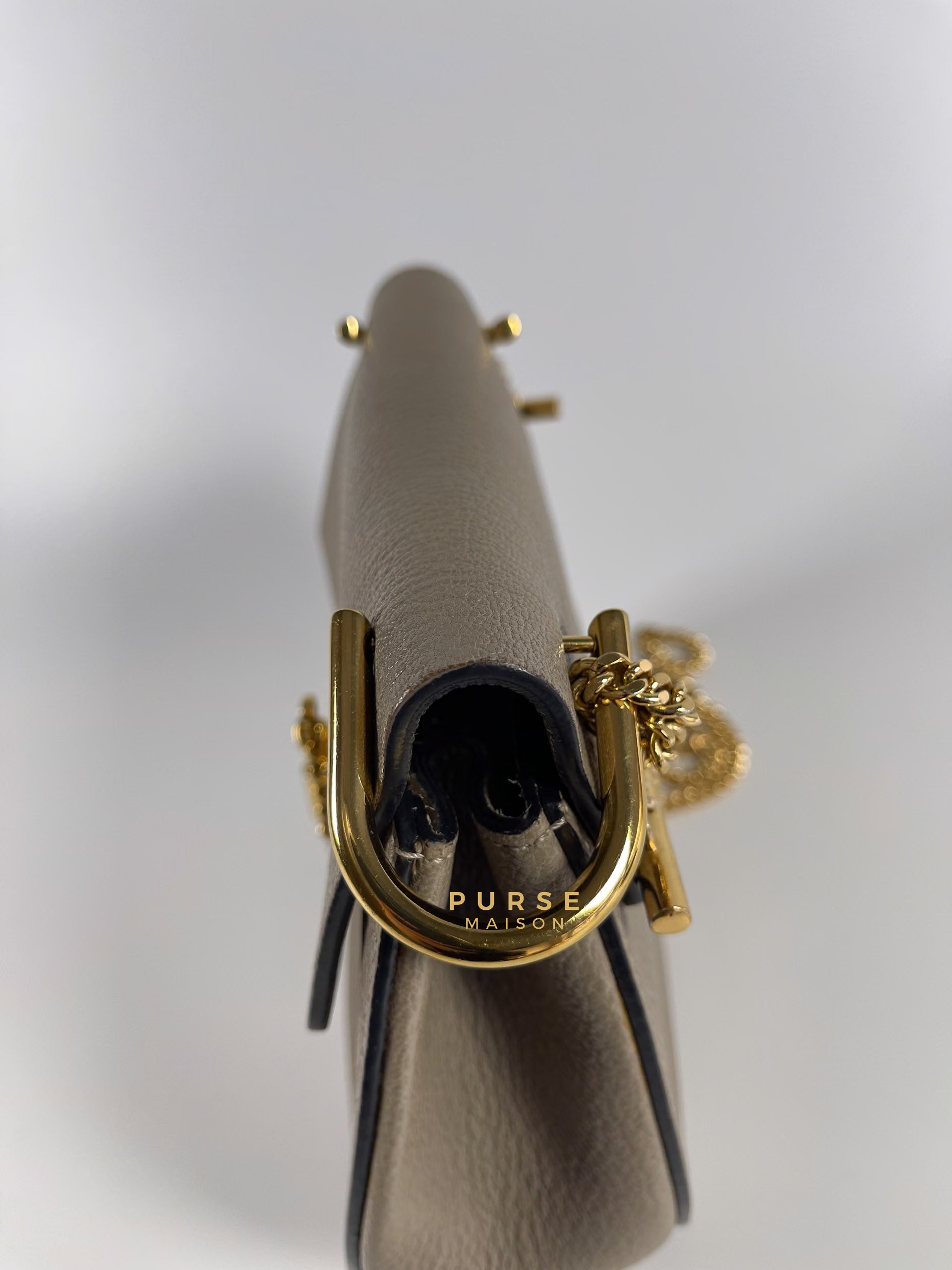 Drew Small Grey Chain Crossbody Bag | Purse Maison Luxury Bags Shop