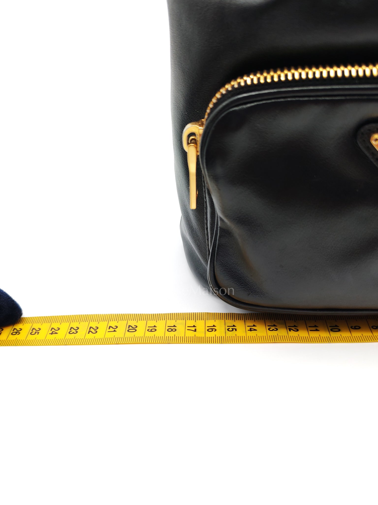 Duet Bucket Bag in Black Smooth Calfskin Leather Crossbody Bag | Purse Maison Luxury Bags Shop